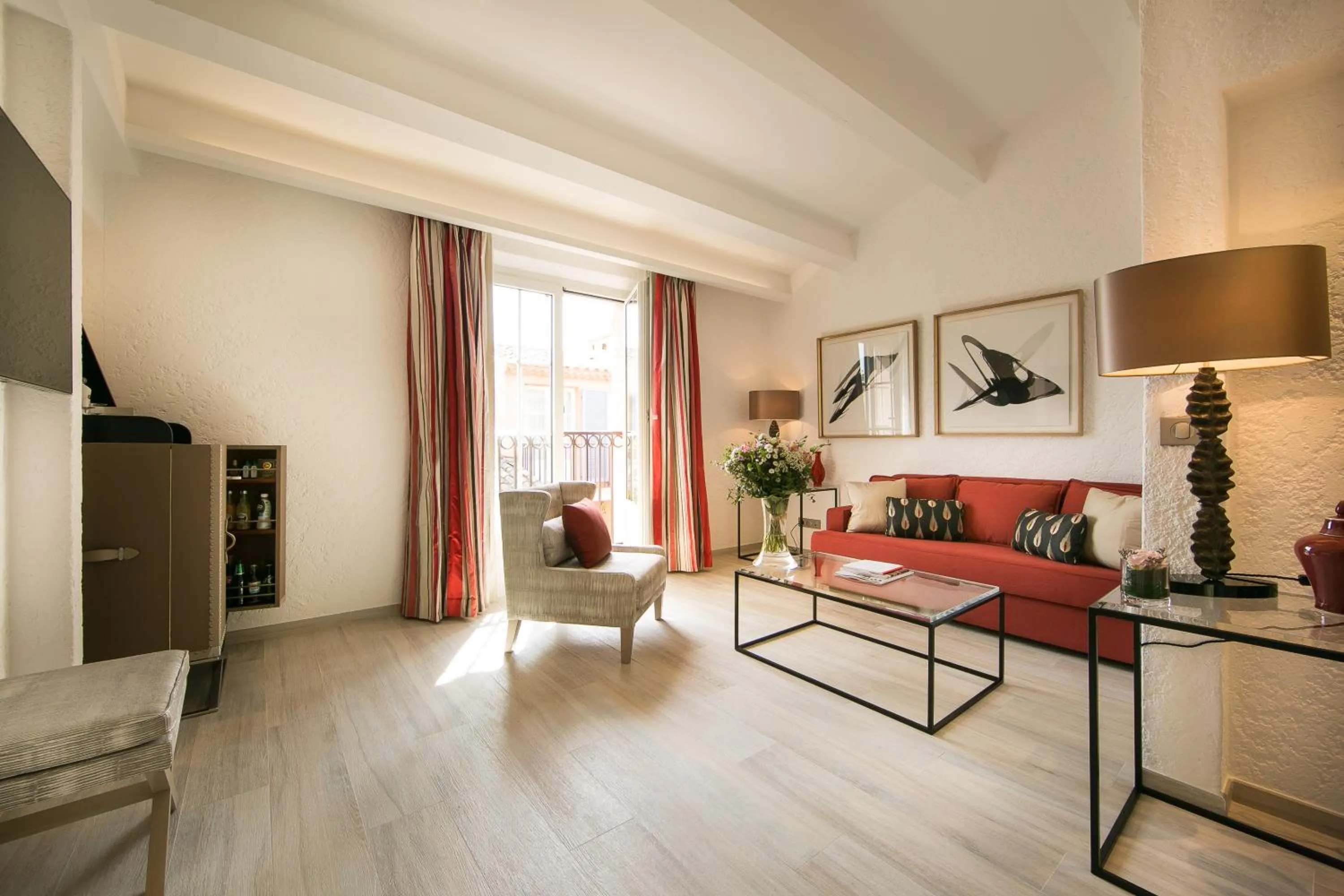 Living room in Hotel Byblos Saint-Tropez