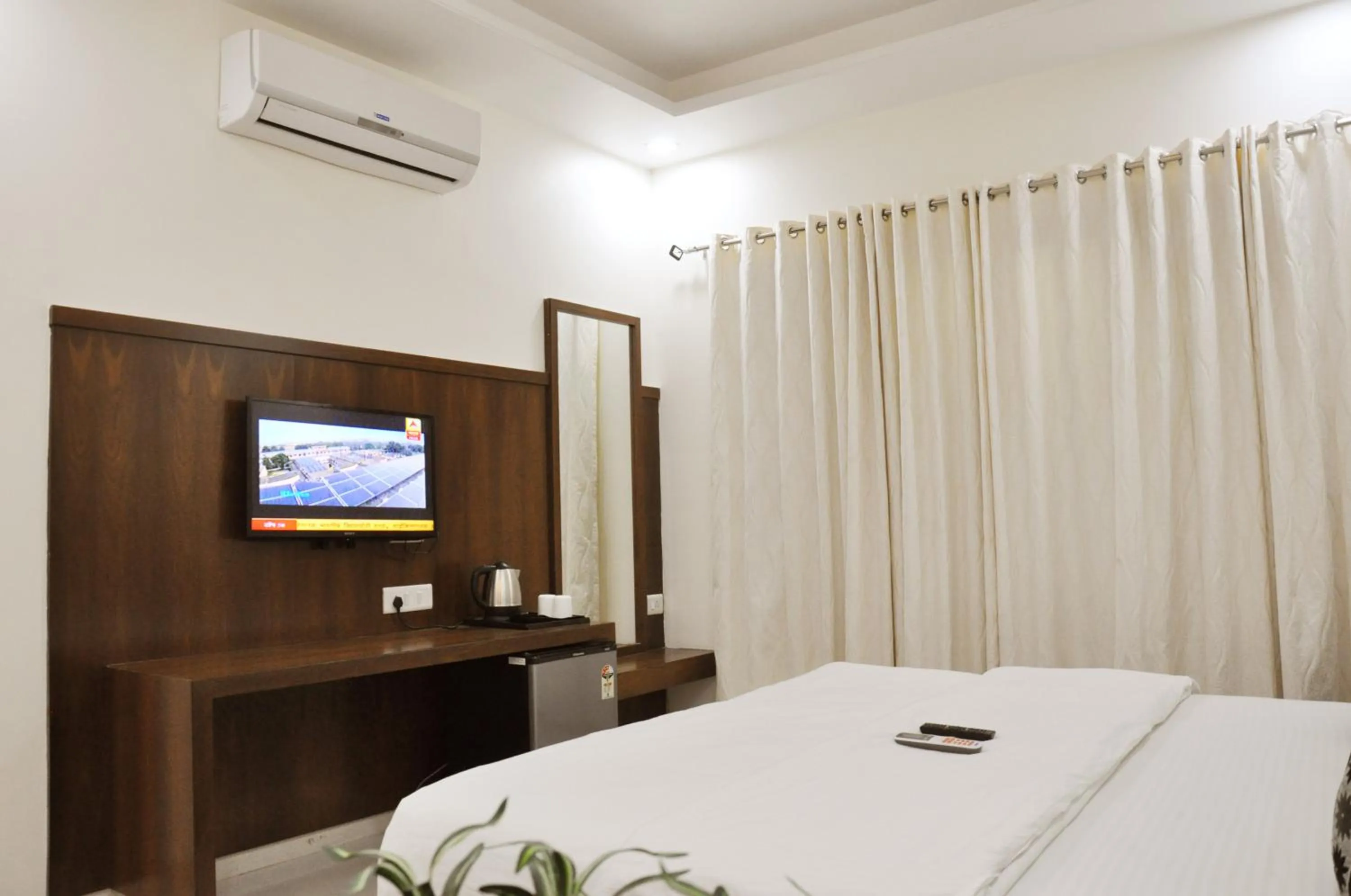 Bed in Hotel Sai Shubham