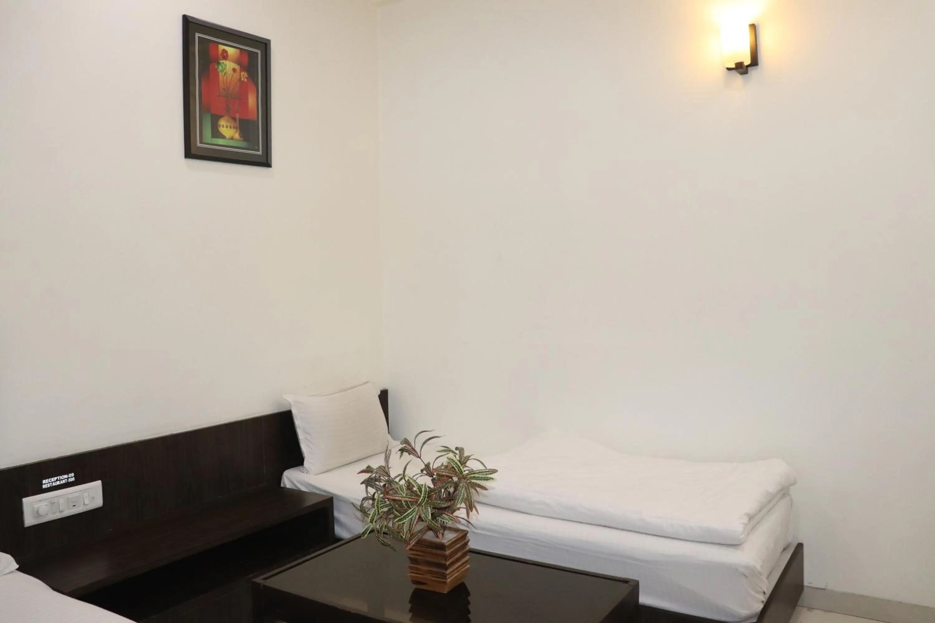 Bed in Hotel Sai Shubham