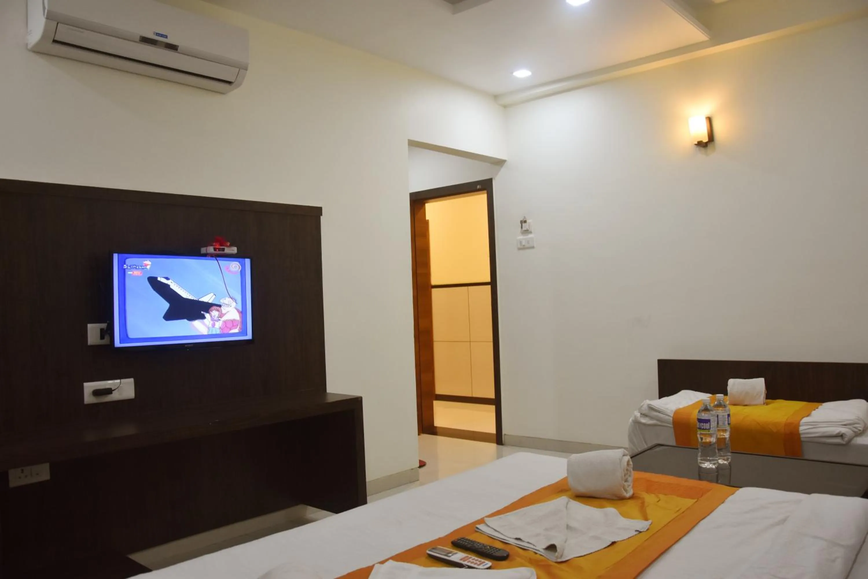 Bed in Hotel Sai Shubham