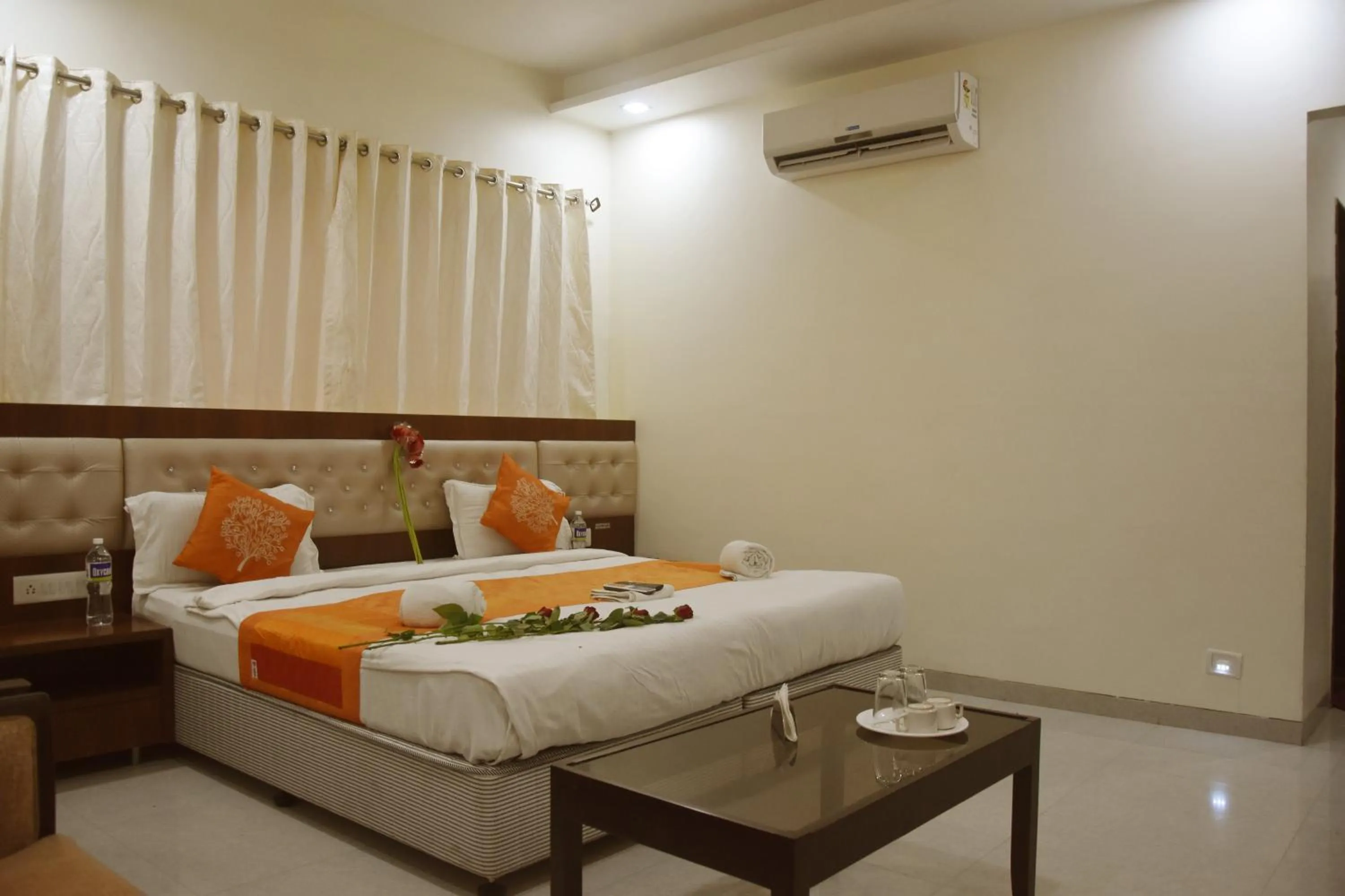 Bed in Hotel Sai Shubham