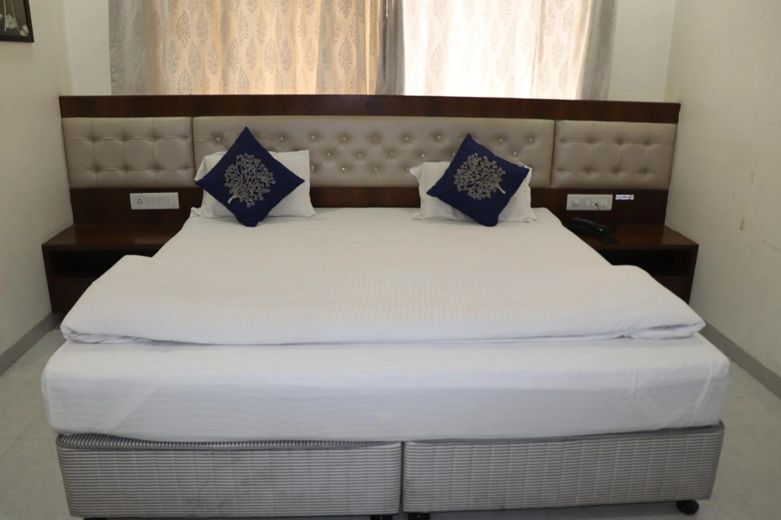 Bed in Hotel Sai Shubham