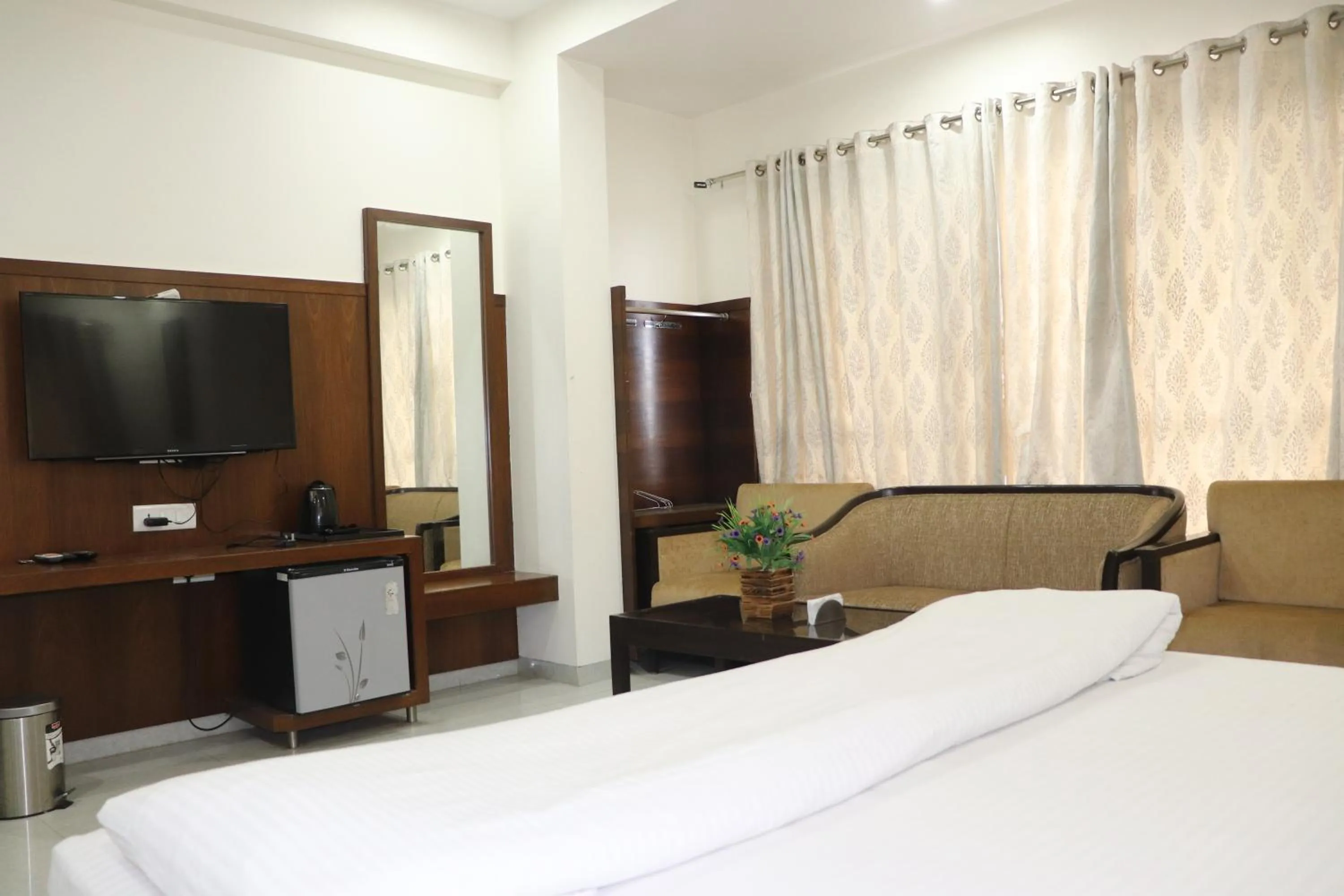 Bed in Hotel Sai Shubham