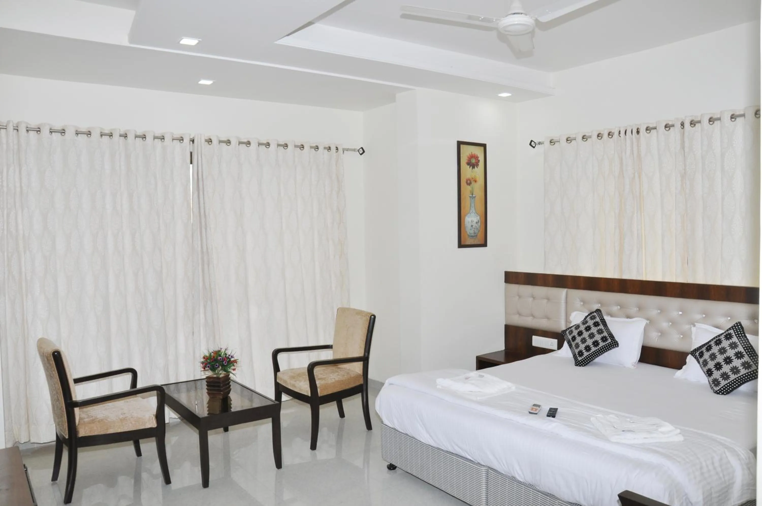 Bed in Hotel Sai Shubham