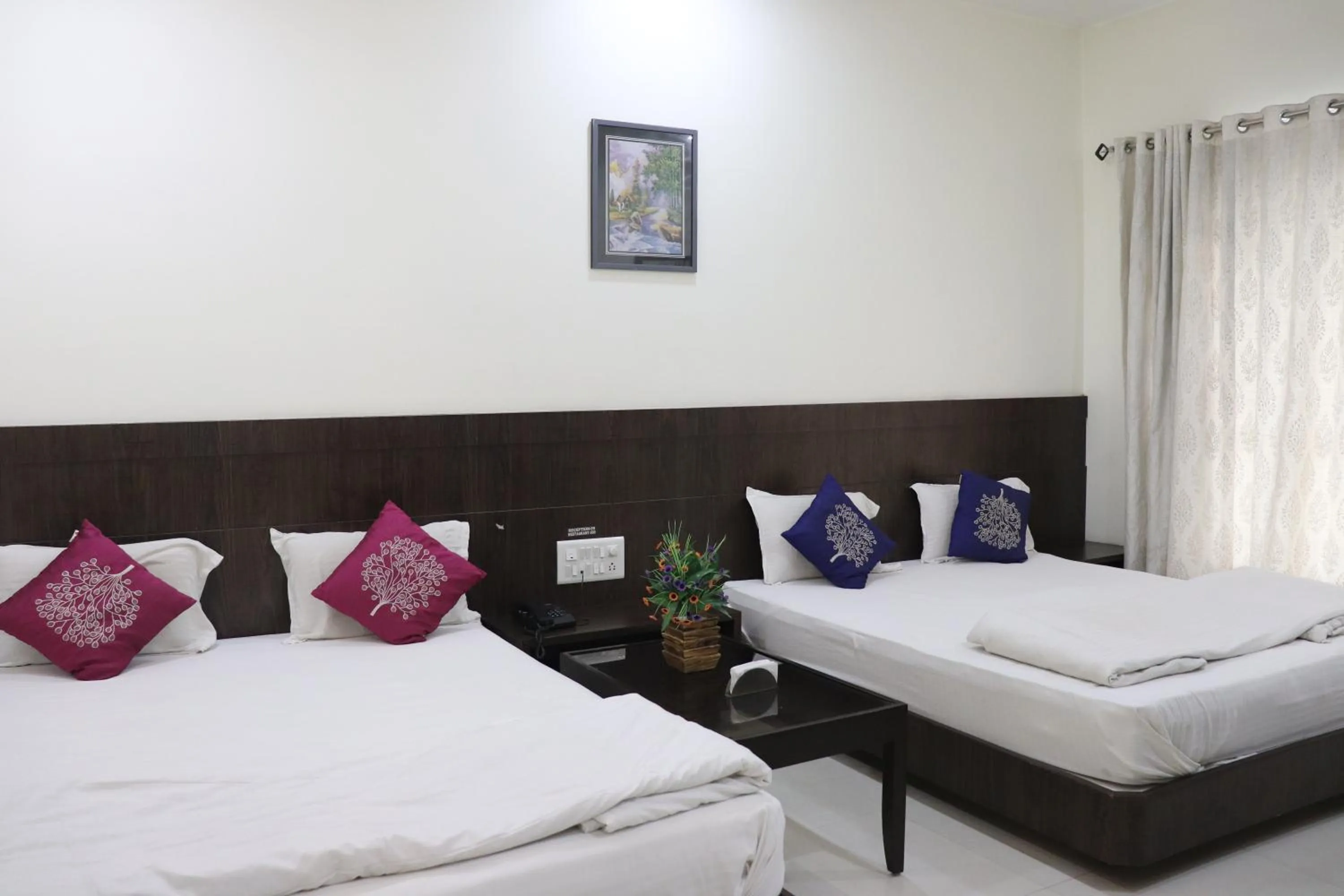 Bed in Hotel Sai Shubham
