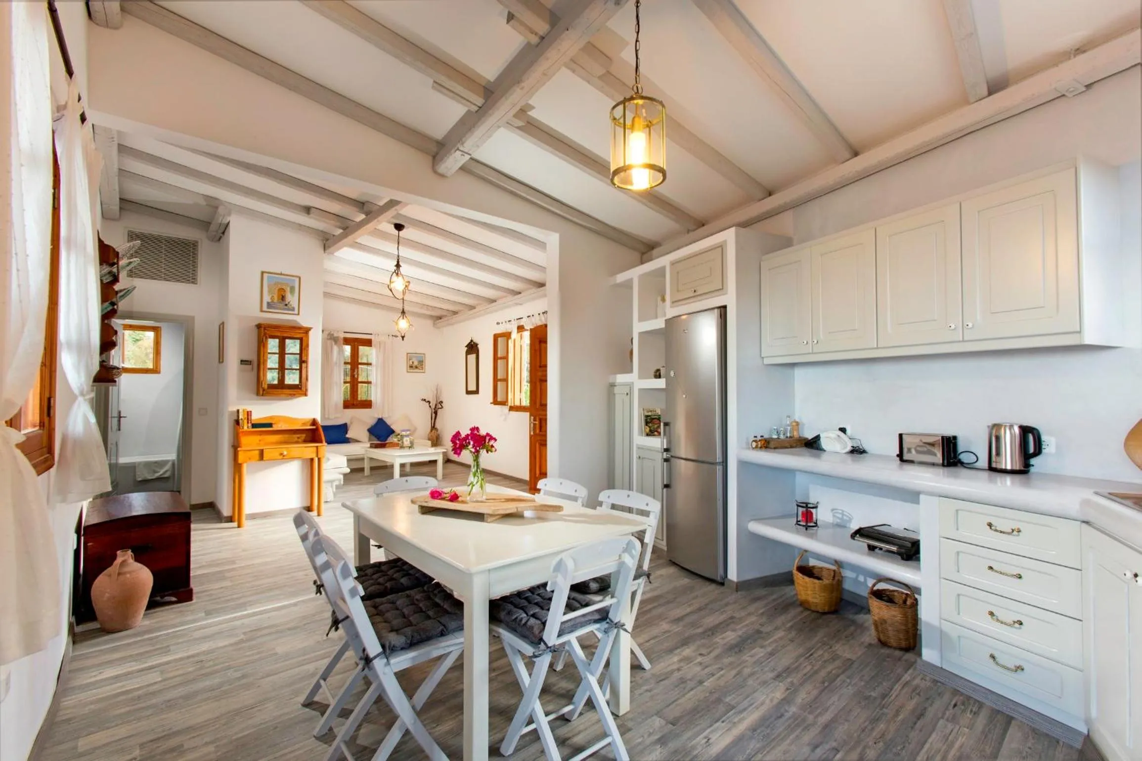 Kitchen or kitchenette in Lindos Seaside Villa
