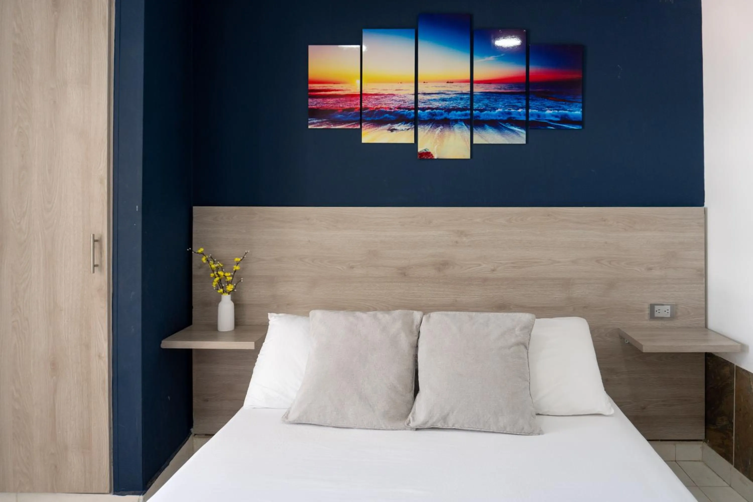 Bed in Hotel Bello Caribe Rodadero