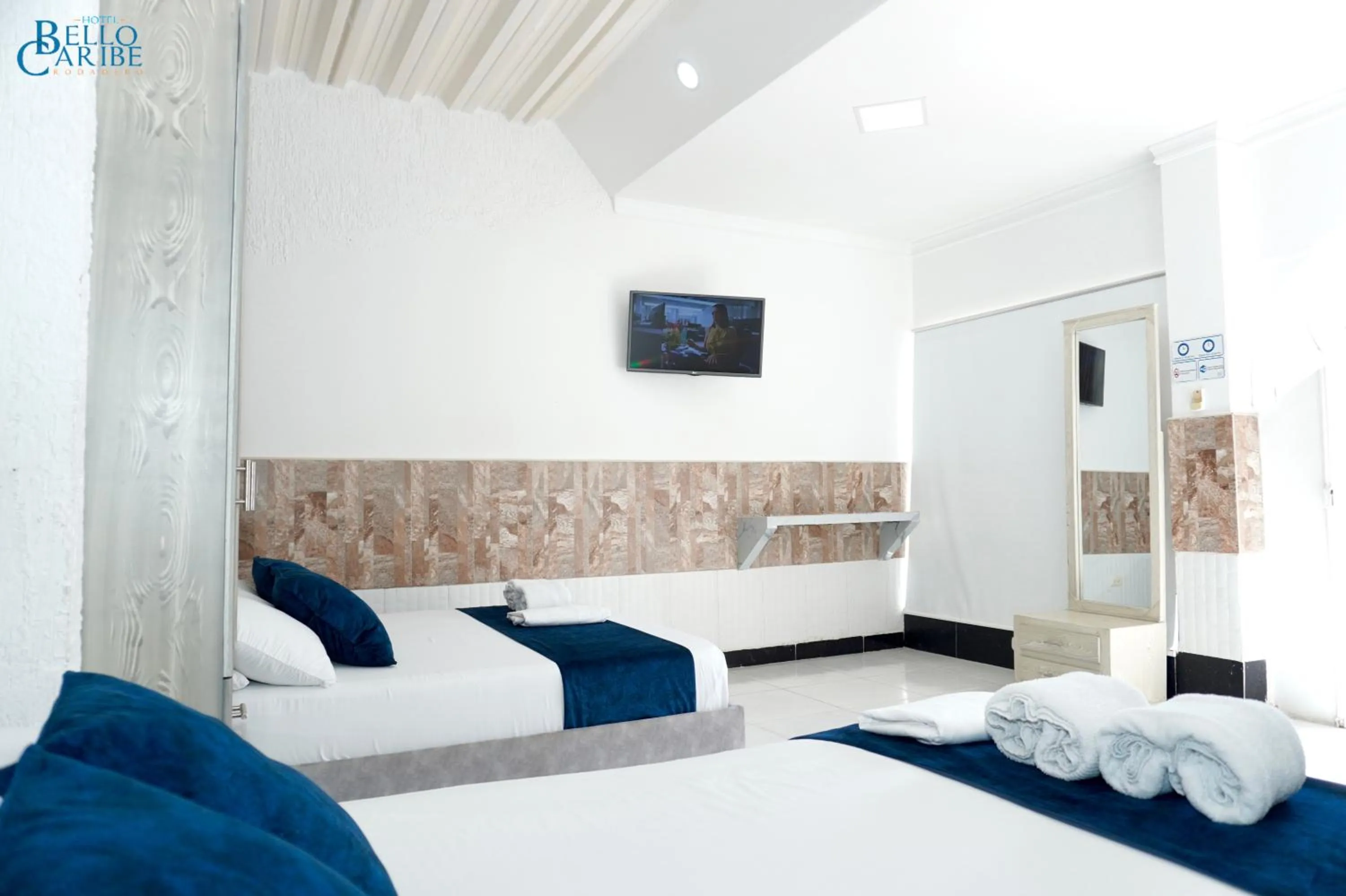 Bed in Hotel Bello Caribe Rodadero