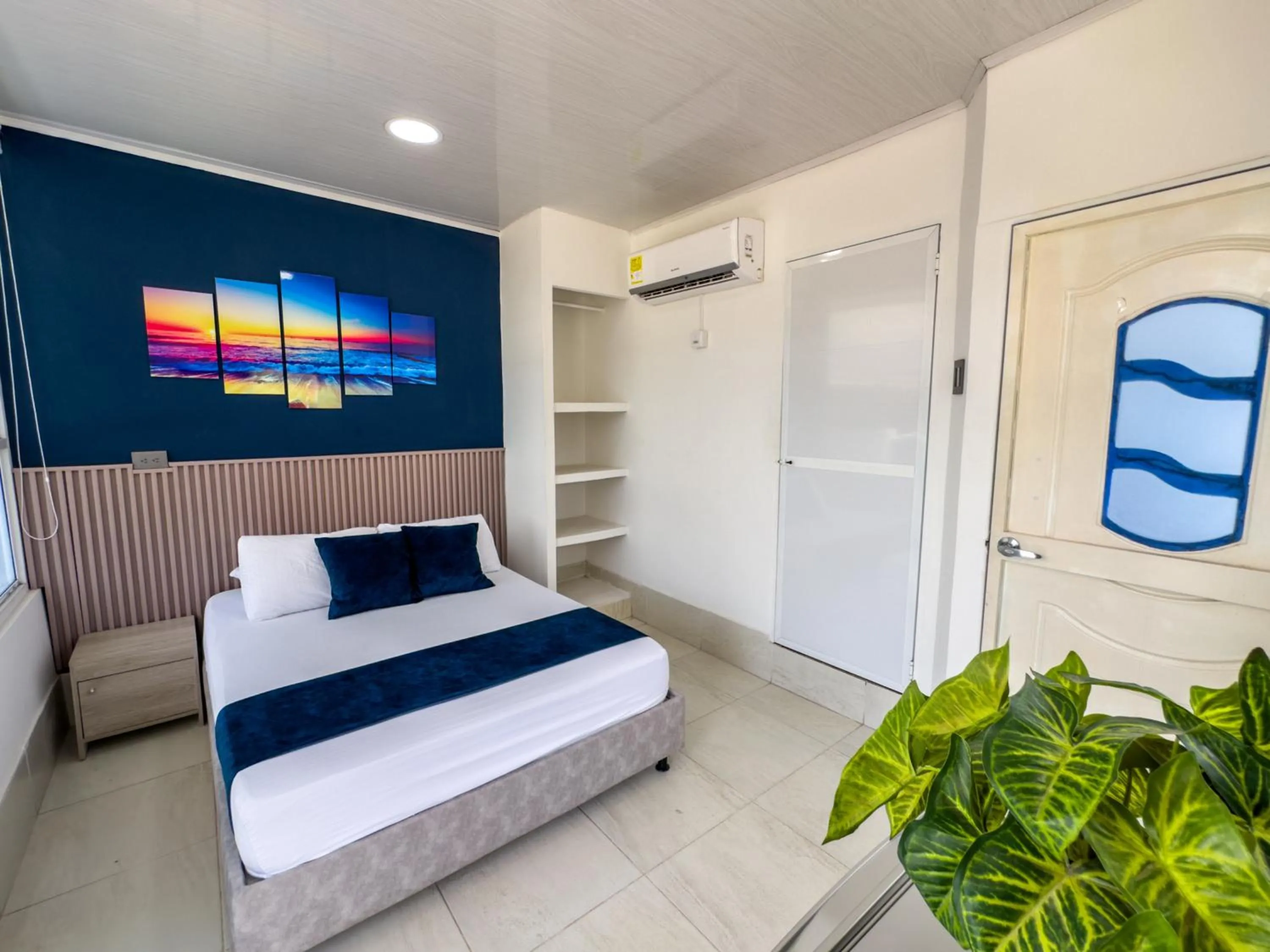 Bed in Hotel Bello Caribe Rodadero