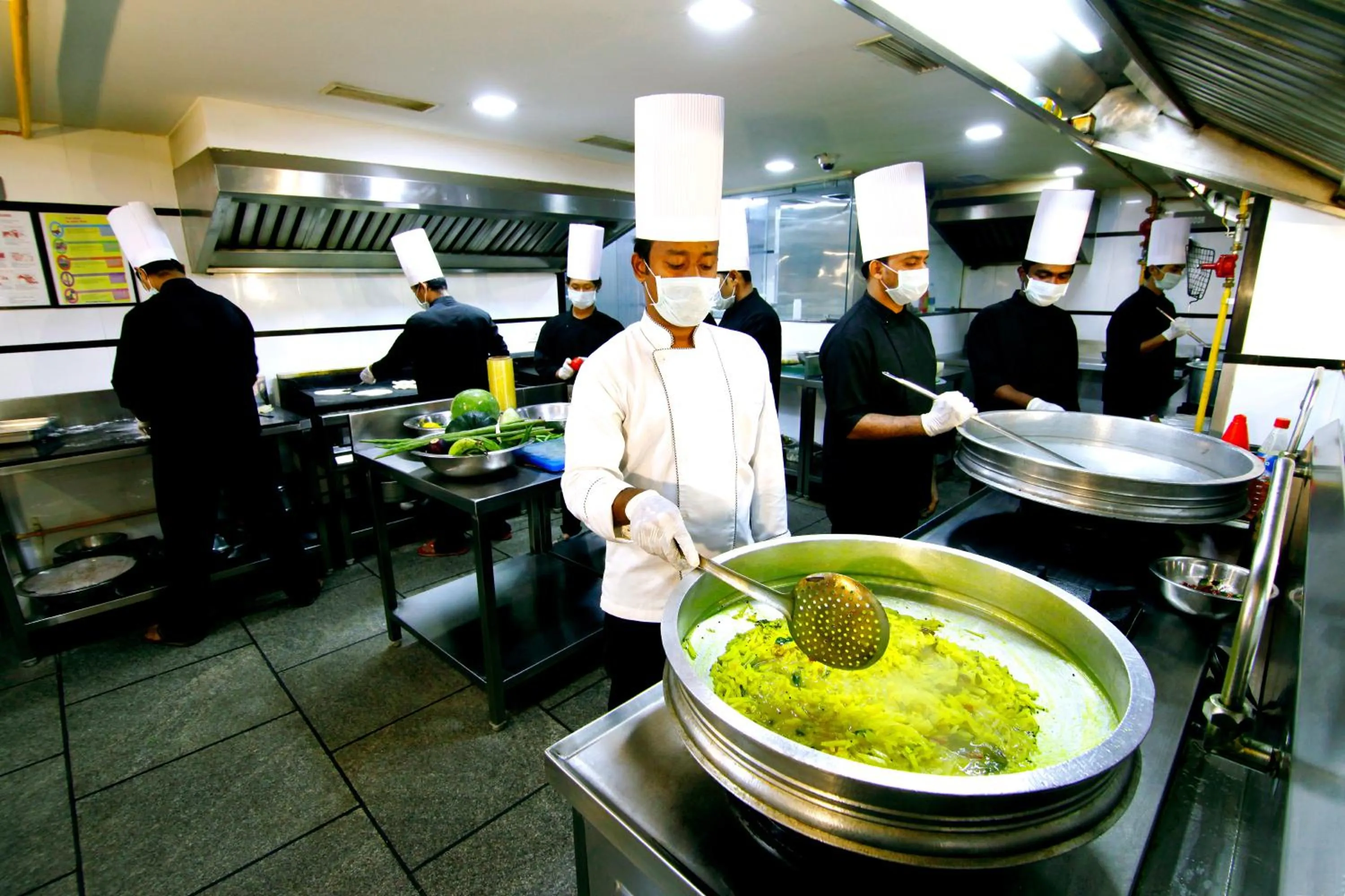 Communal kitchen in Hotel Blue Nile