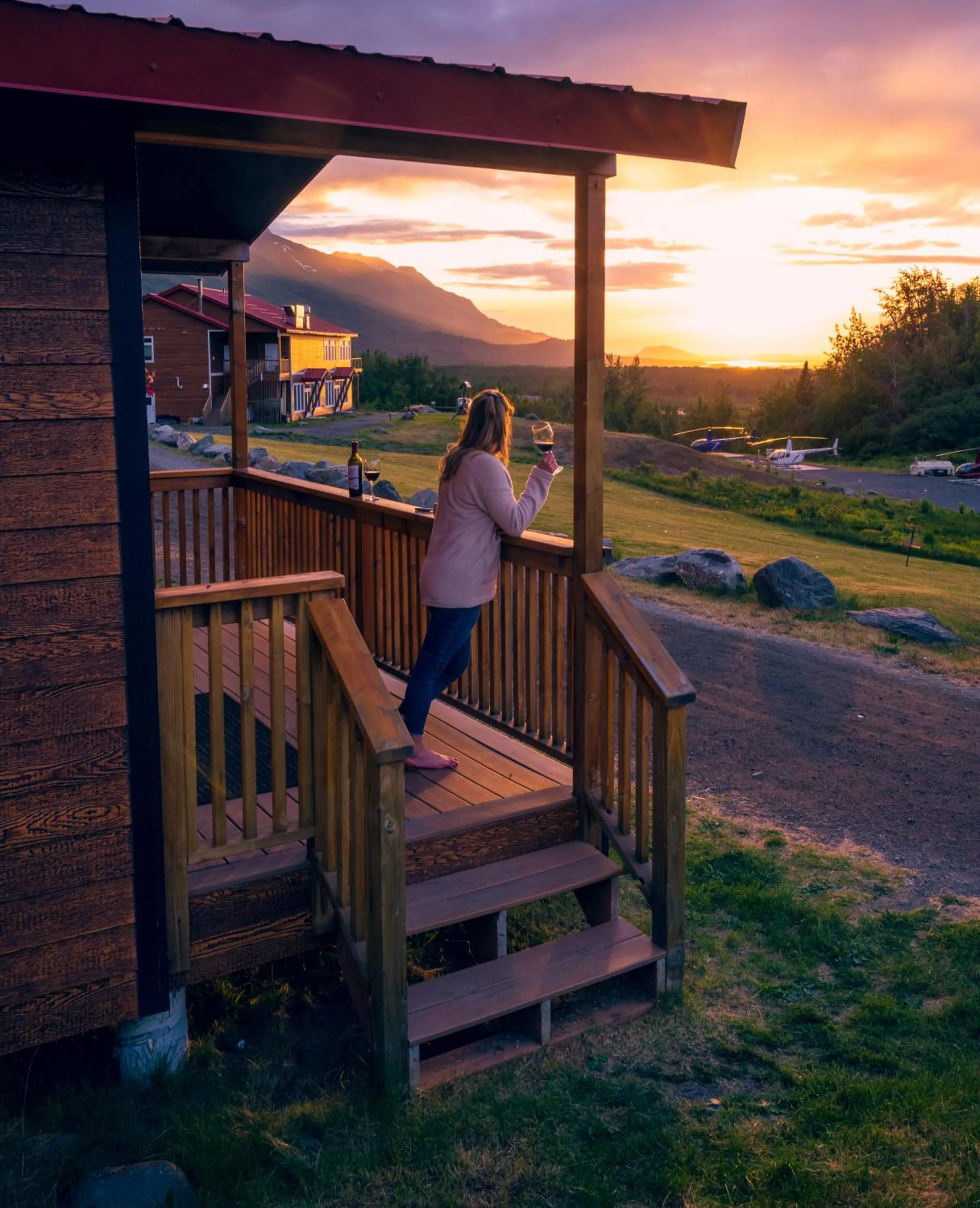 Natural landscape in Alaska Glacier Lodge