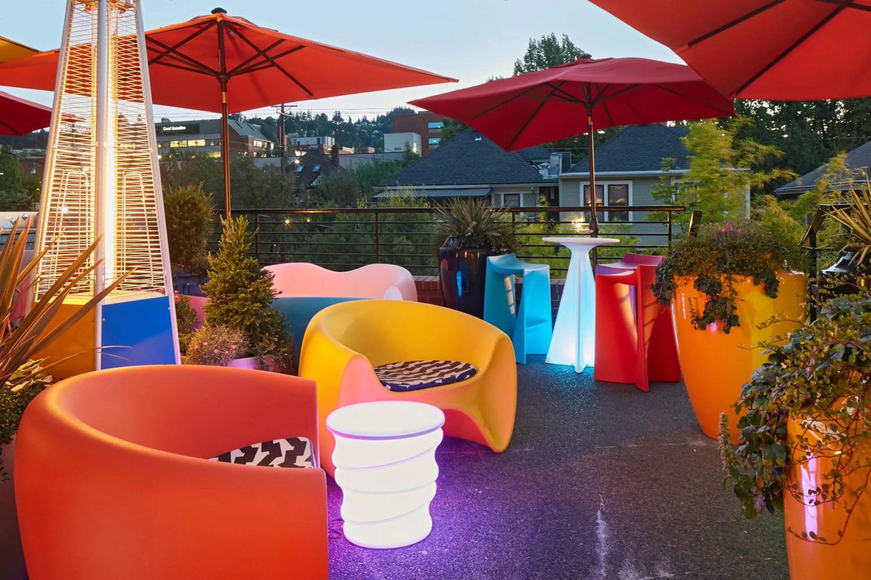 Patio in Inn at Northrup Station
