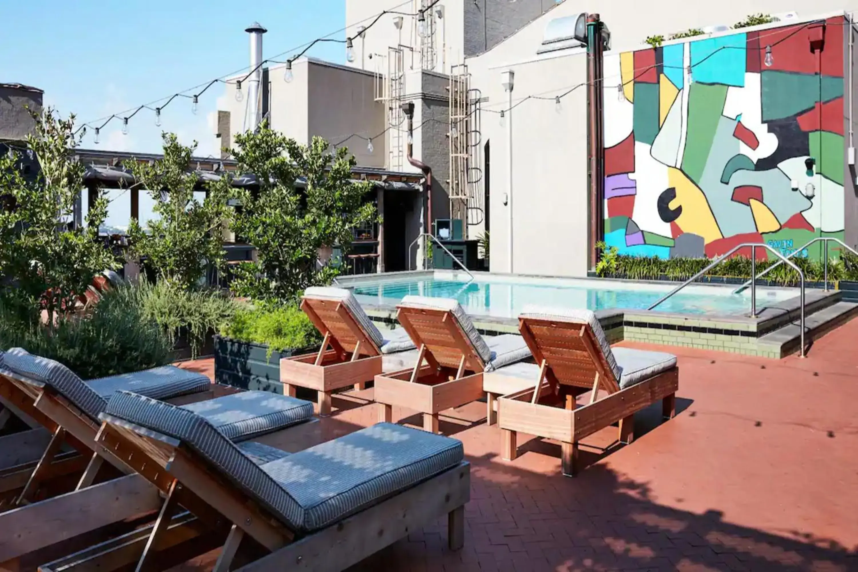 Swimming pool in The Barnett, part of JdV by Hyatt Swimming pool in The Barnett, part of JdV by Hyatt