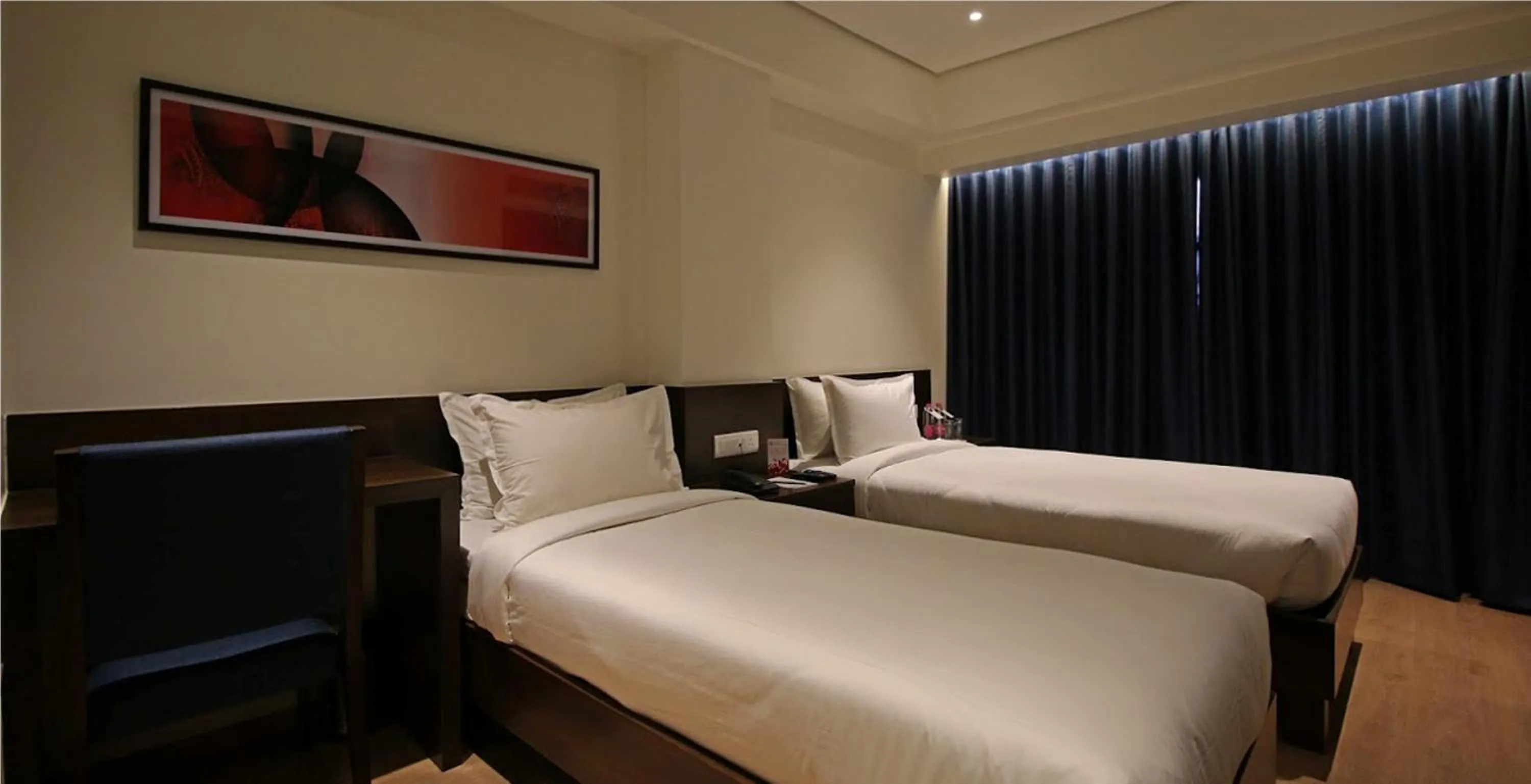 Seating area, Bed in Hotel German Palace Near to Airport