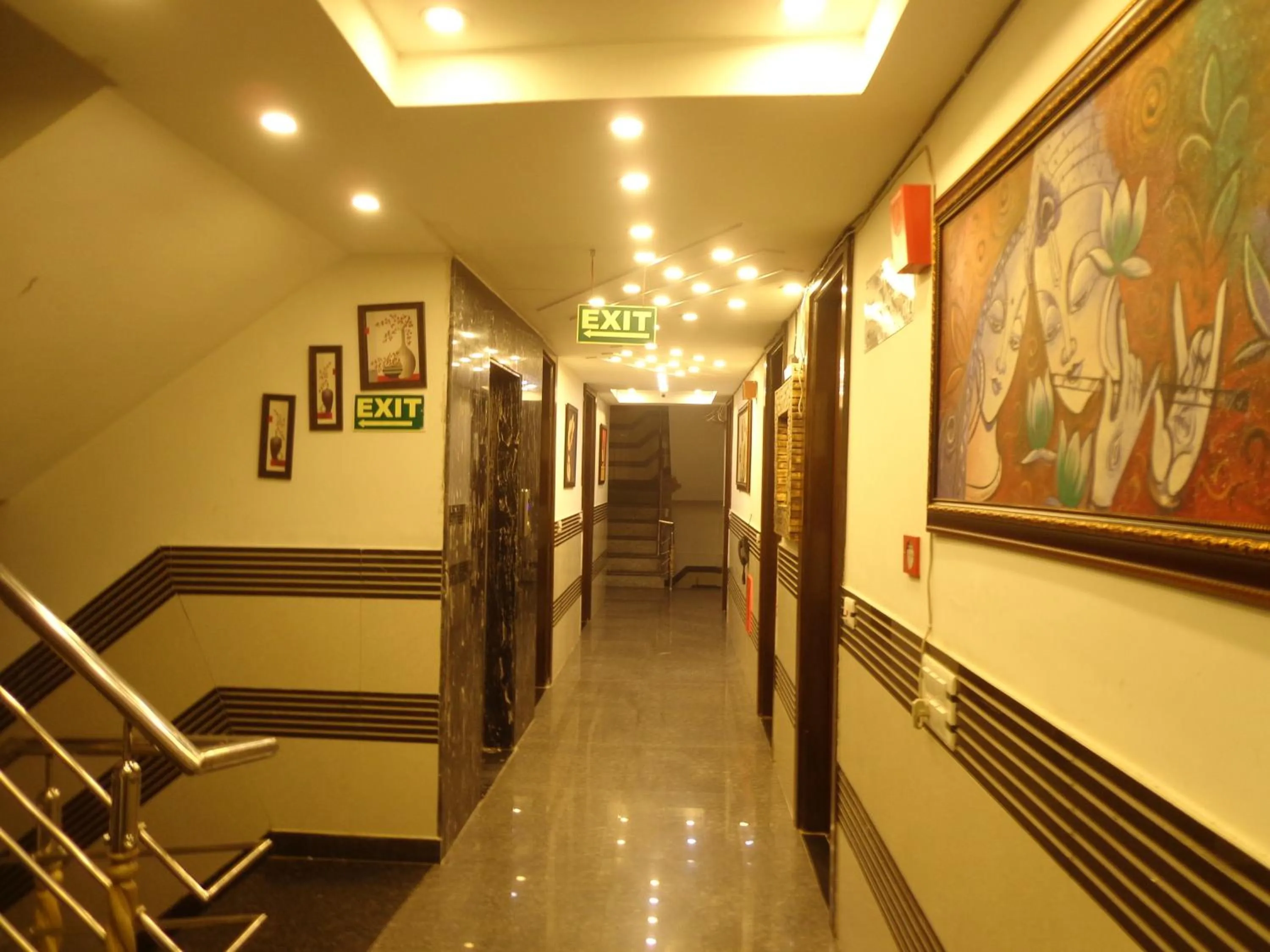 Lobby or reception in Hotel Station View Opposite New Delhi Railway