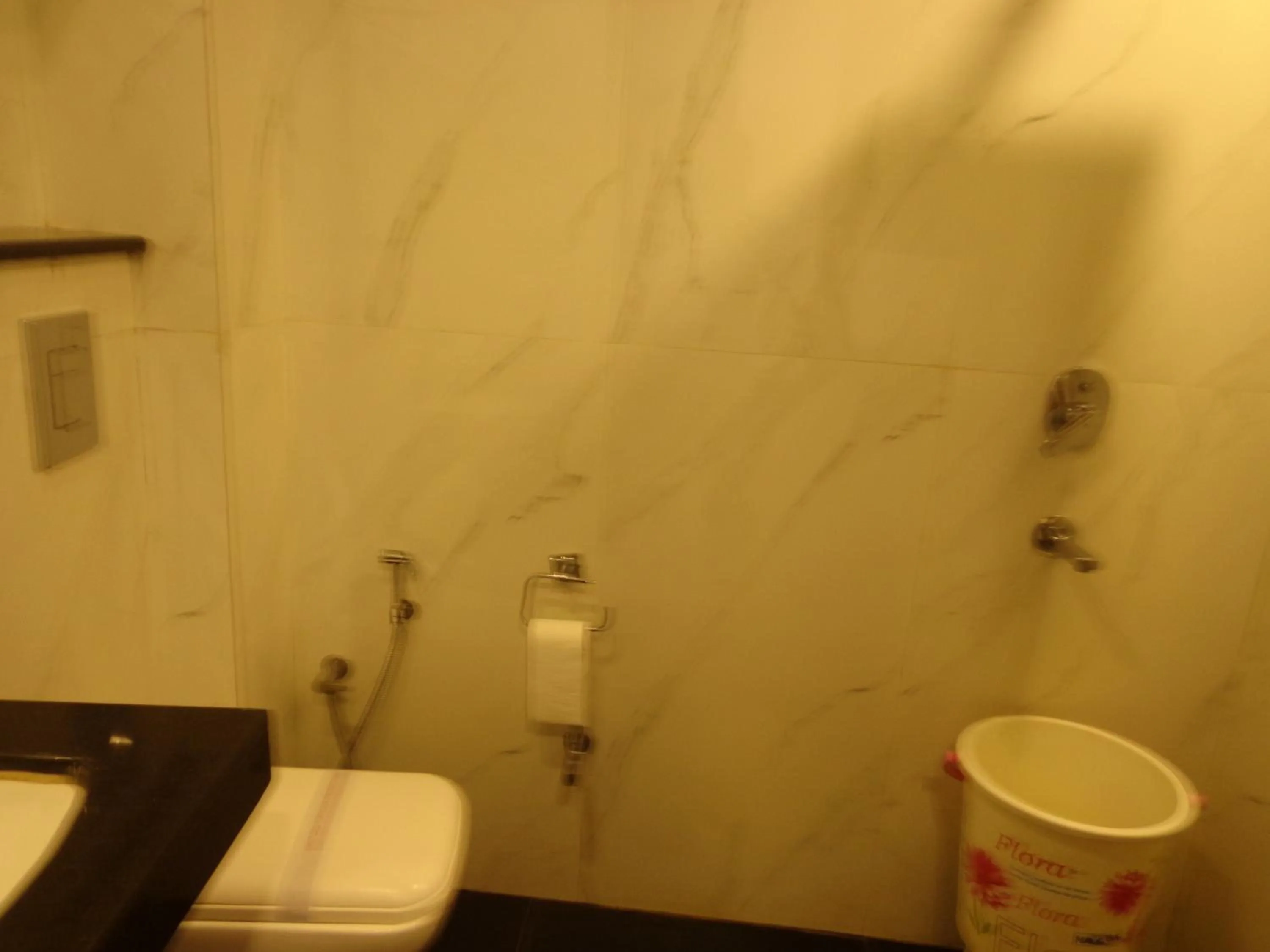 Bathroom in Hotel Station View Opposite New Delhi Railway