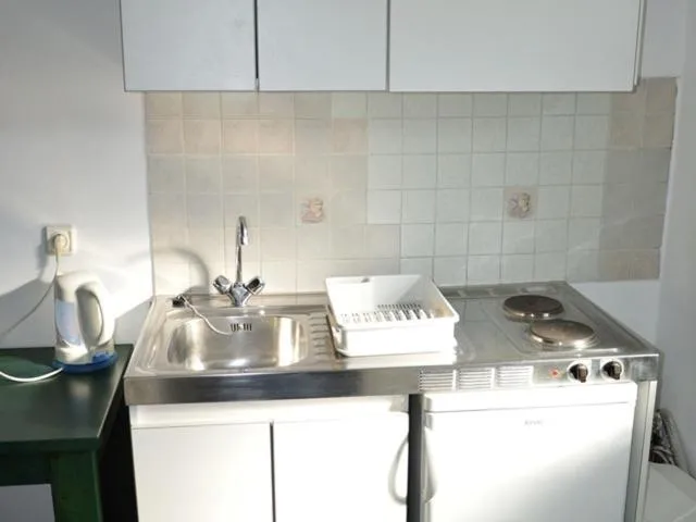 Kitchen or kitchenette in Koukounaries Studios