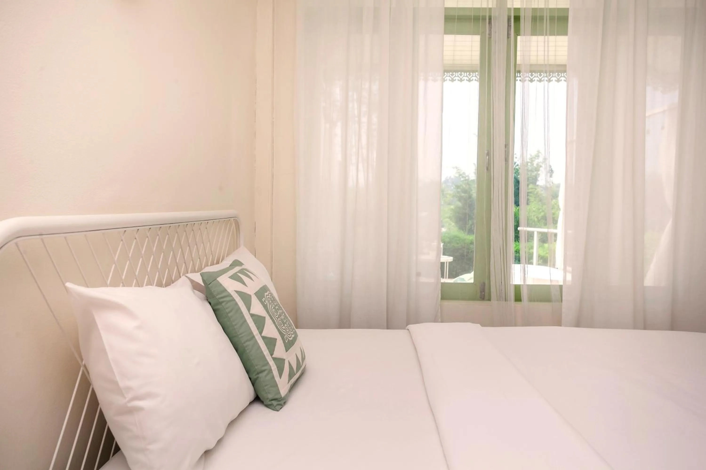 Bed in Baanpufa Resort