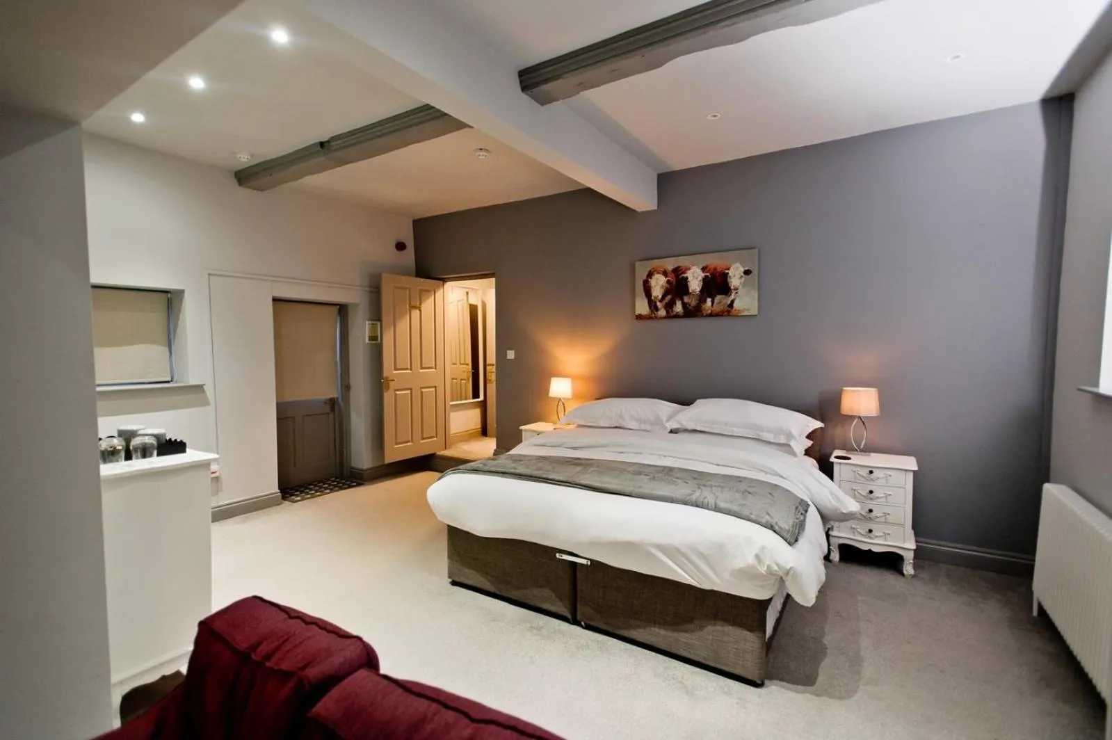 Family, Bed in Glewstone Court Country House Hotel