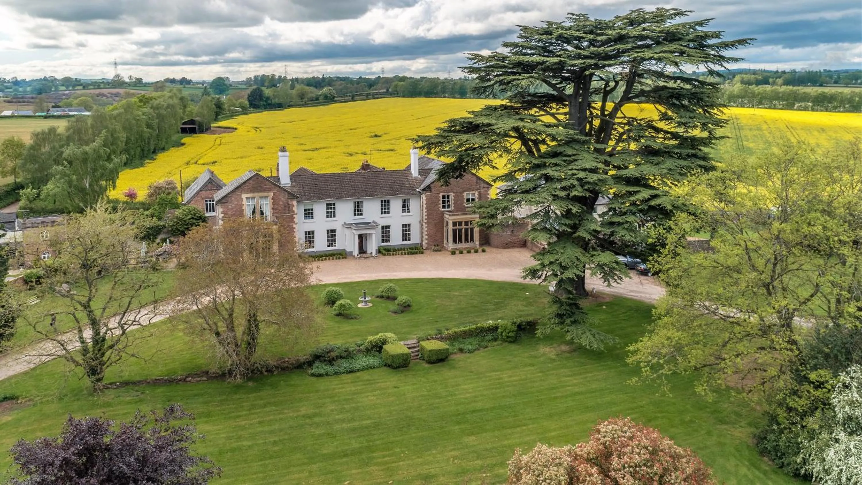 Bird's eye view in Glewstone Court Country House Hotel