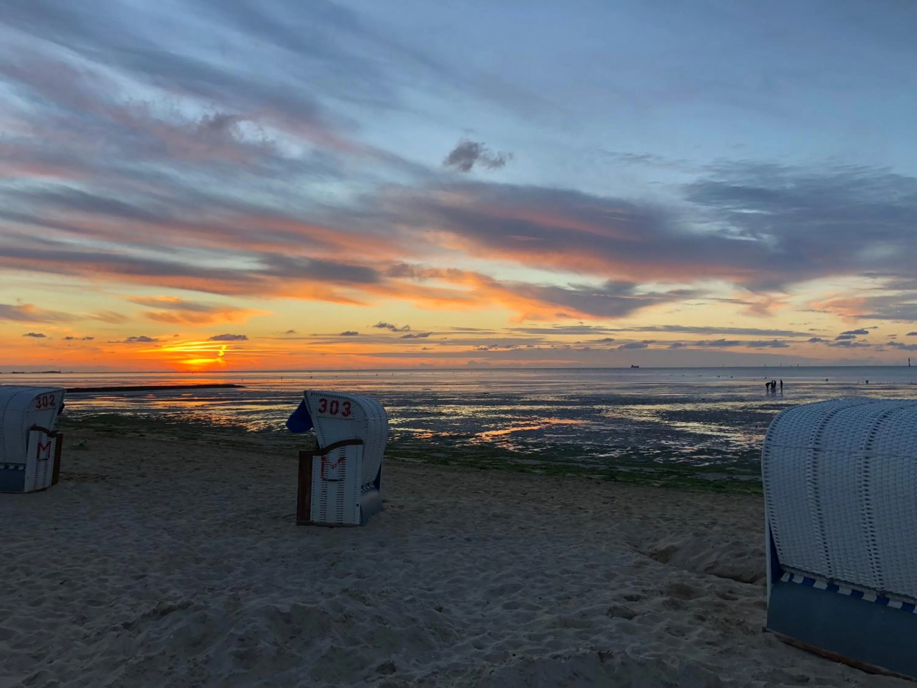 Beach in Gästehaus Janßen
