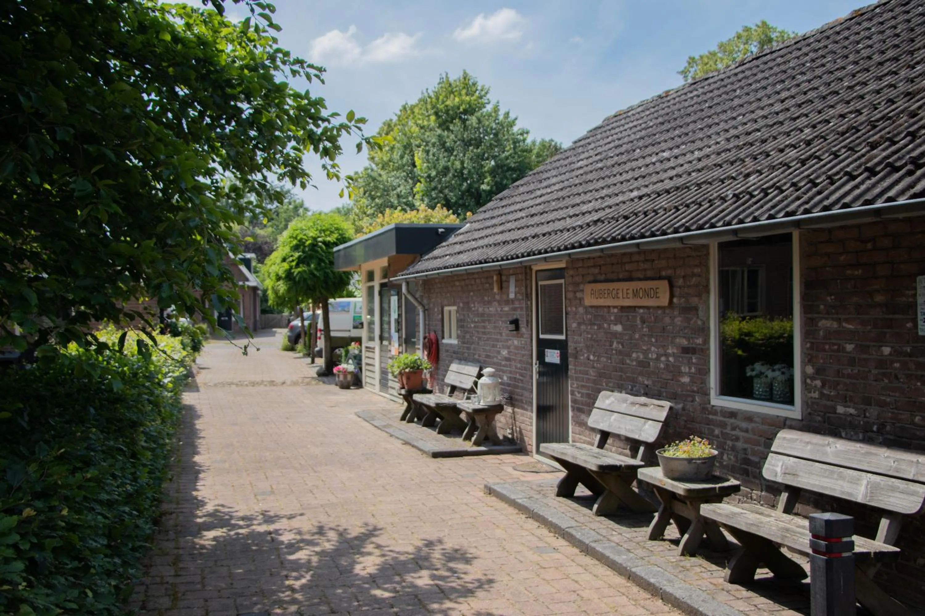 Patio in B&B Aangenaam - Olde Horst Diever