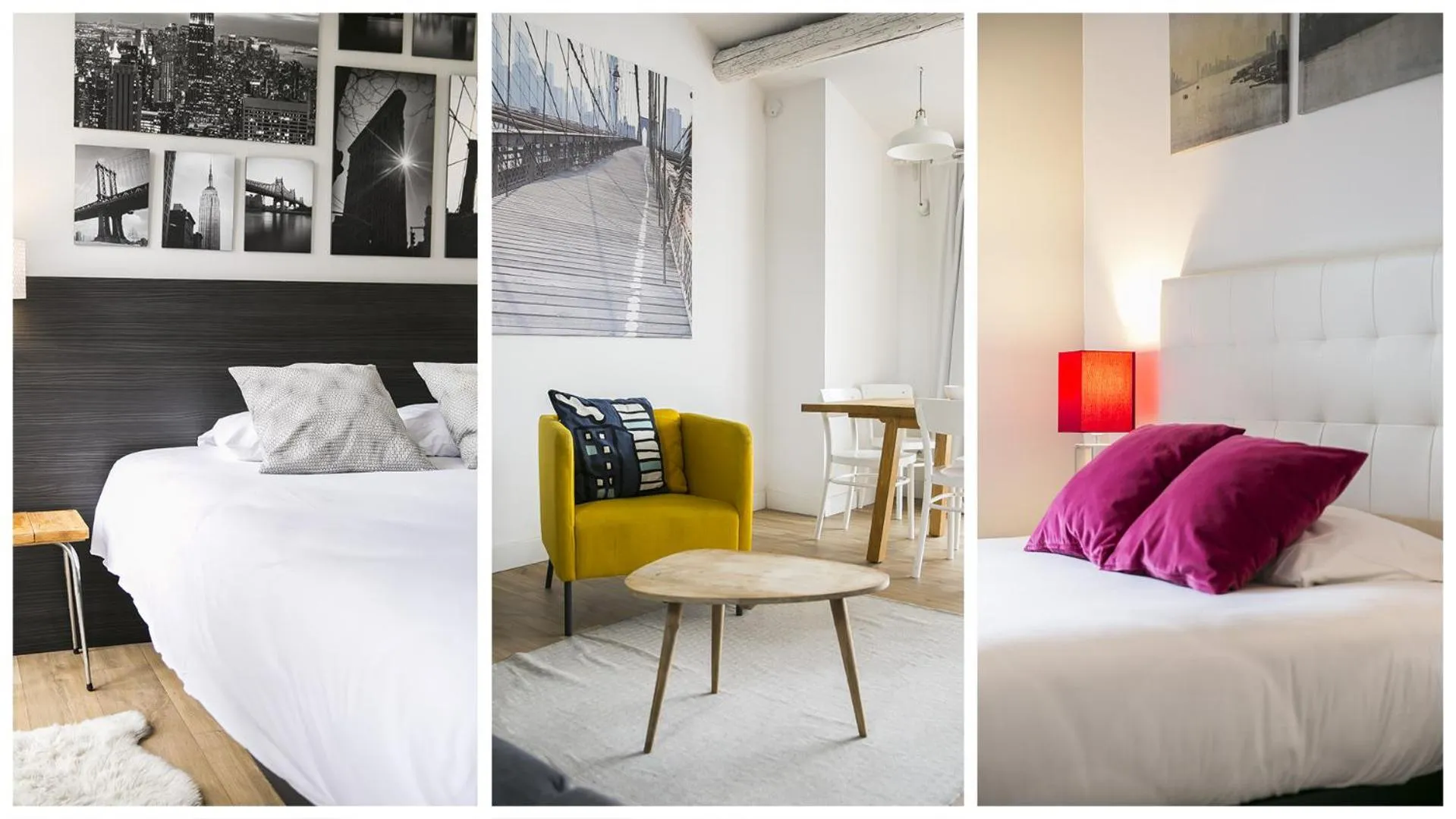 Living room, Bed in URBAN LOFT & SPA Marseille