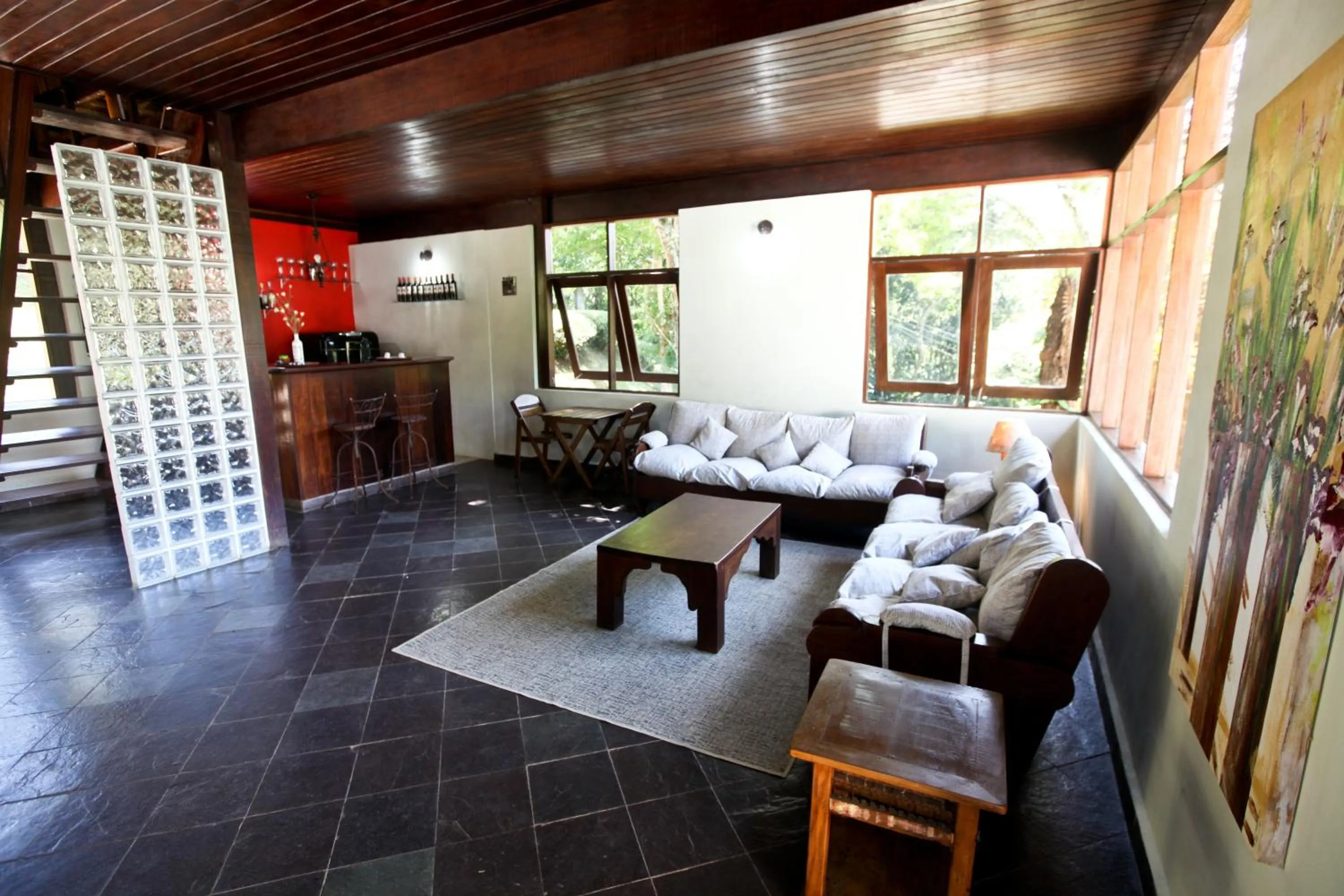 Living room in Pousada Alpes