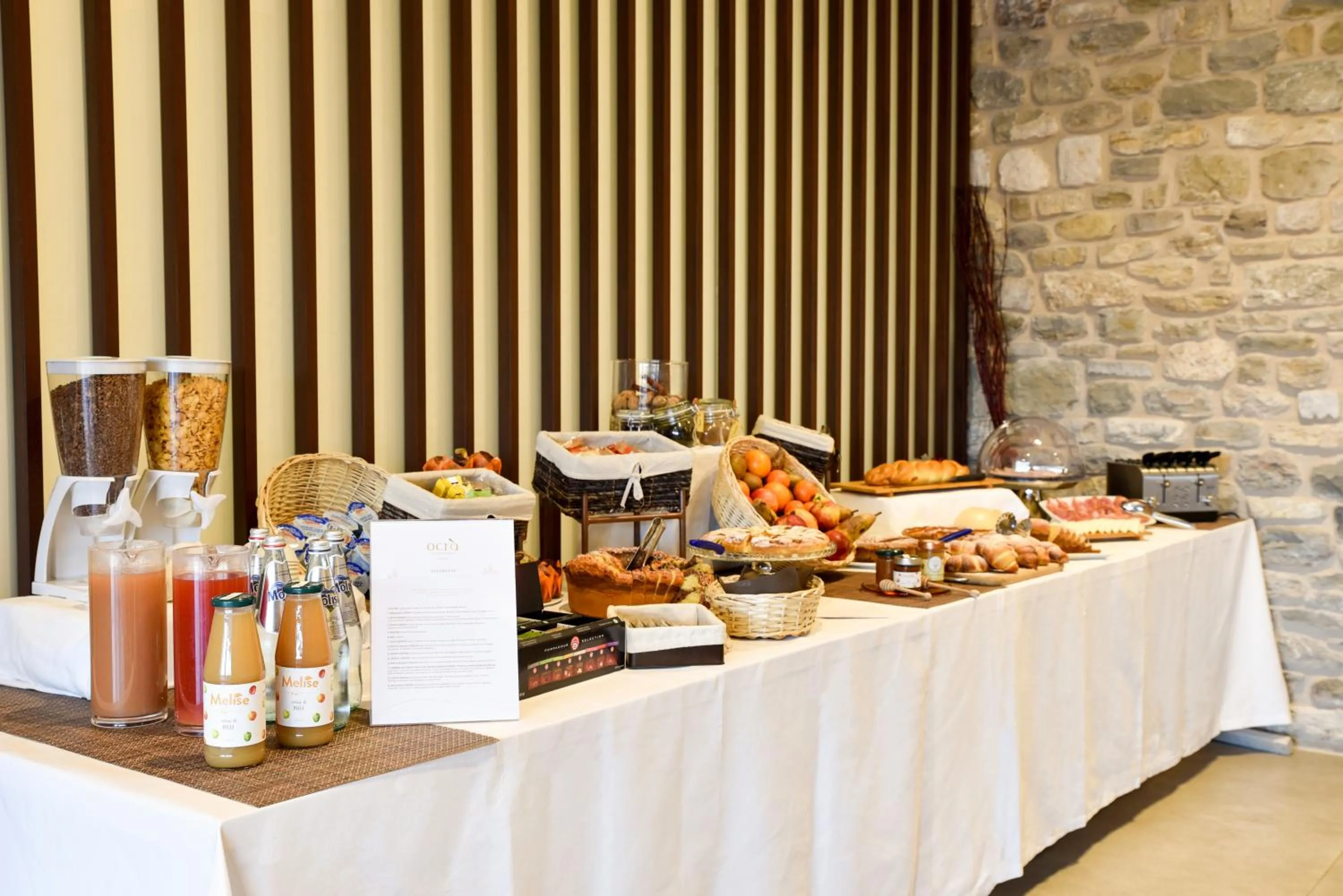 Italian breakfast in Borgotufi Albergo Diffuso