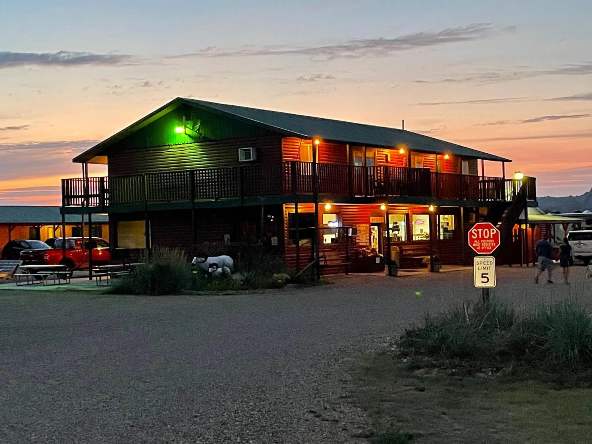 Property building in Badlands Hotel & Campground