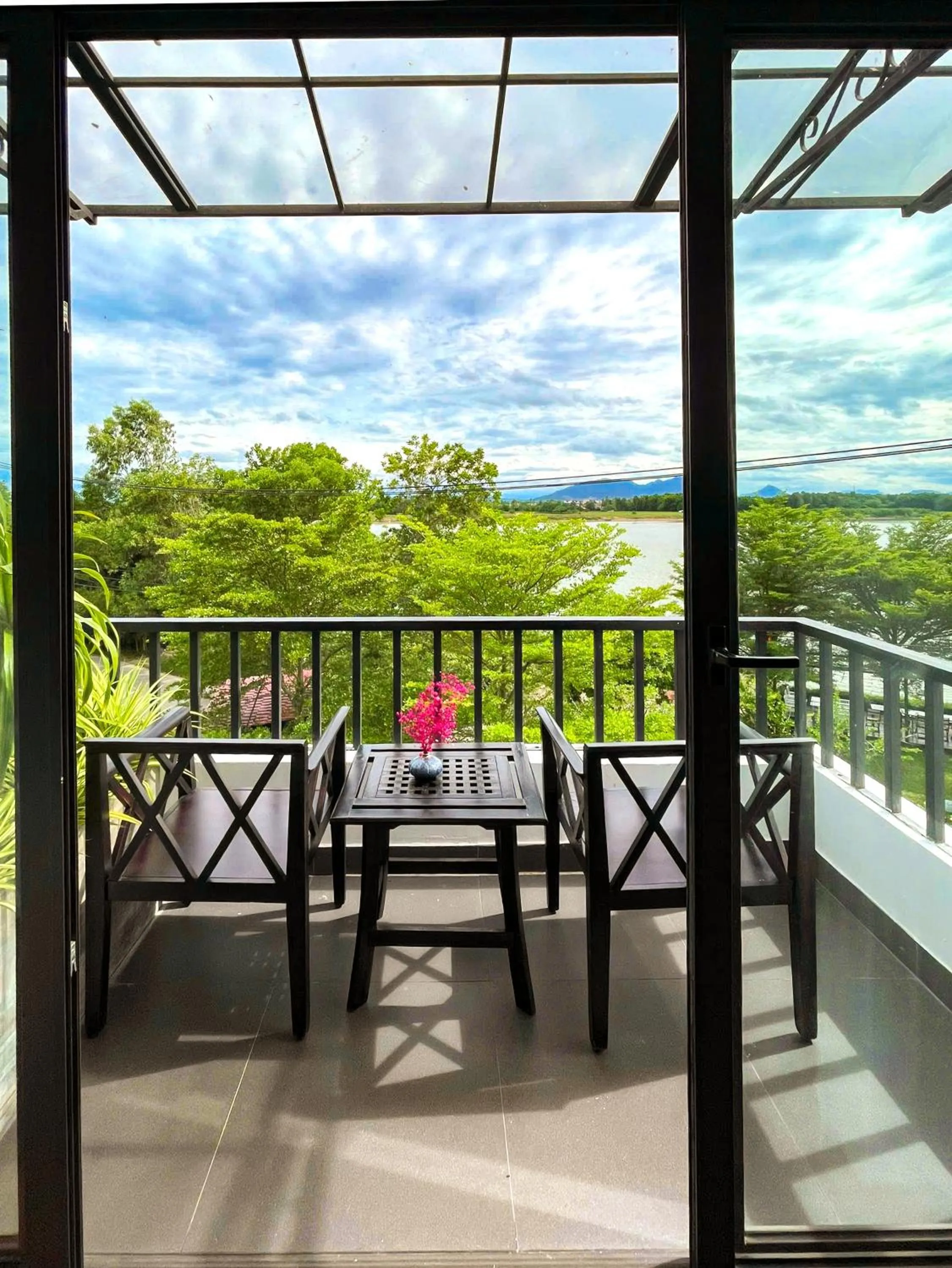 Balcony/Terrace in Serene Riverside Hotel Hoi An