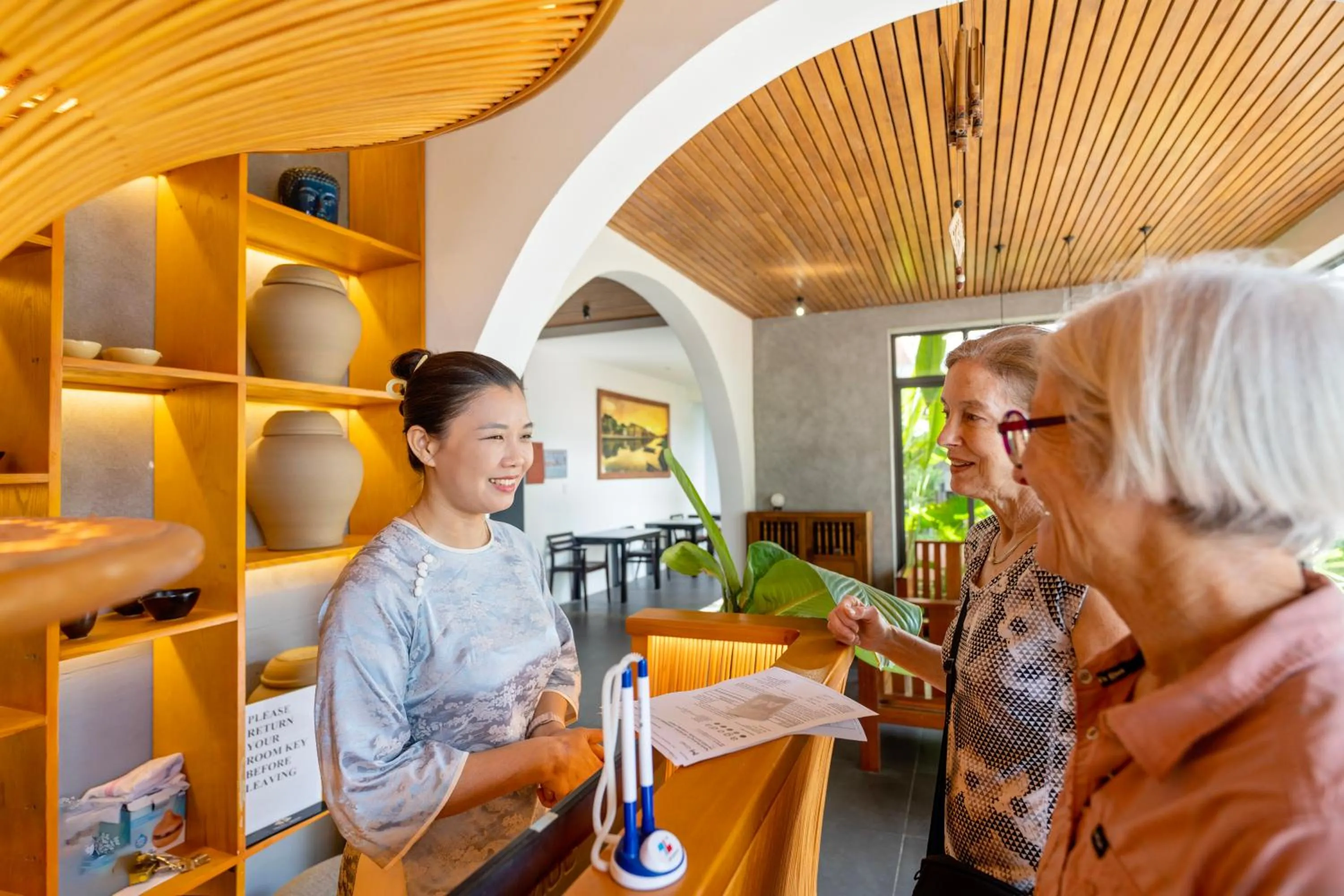 Lobby or reception in Serene Riverside Hotel Hoi An