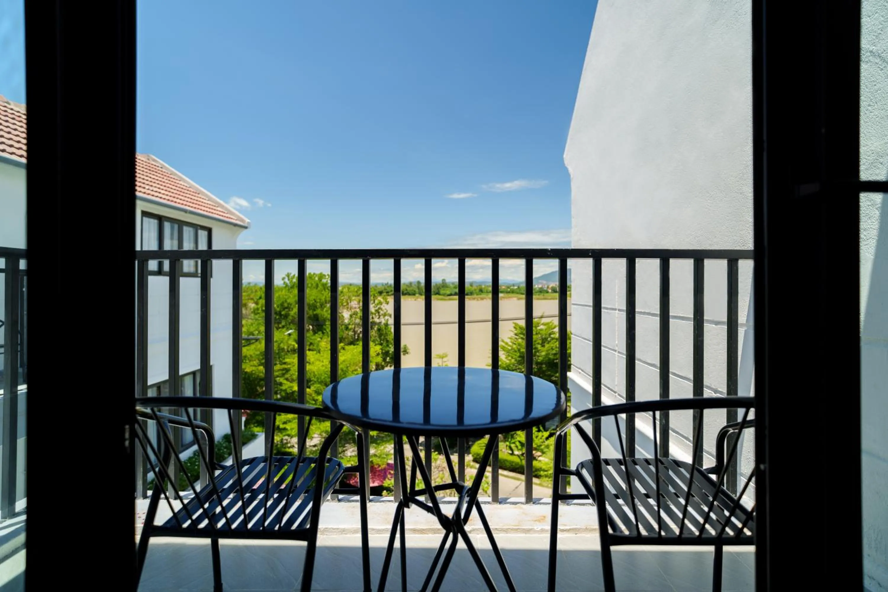 Balcony/Terrace in Serene Riverside Hotel Hoi An