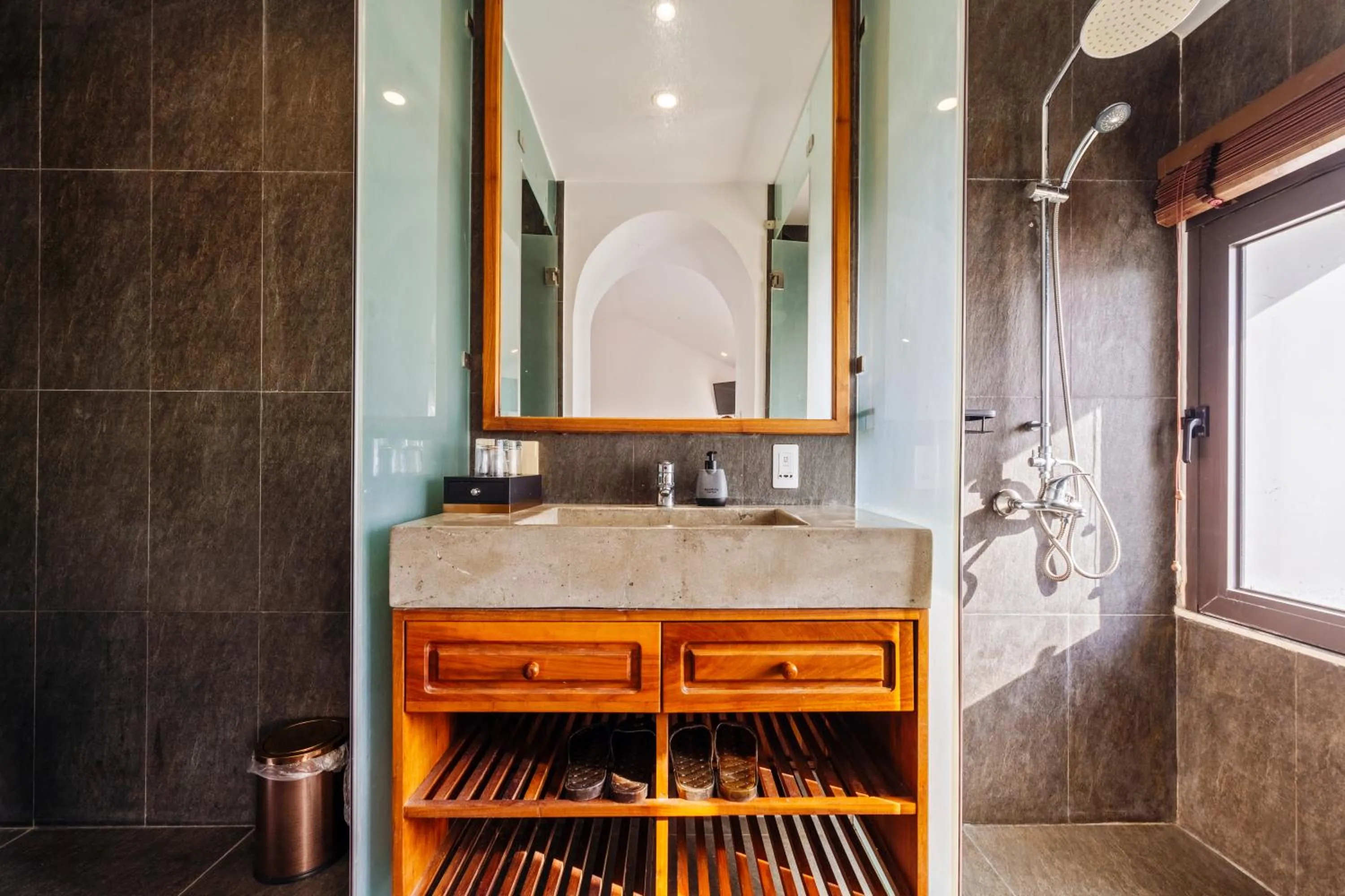 Shower in Serene Riverside Hotel Hoi An