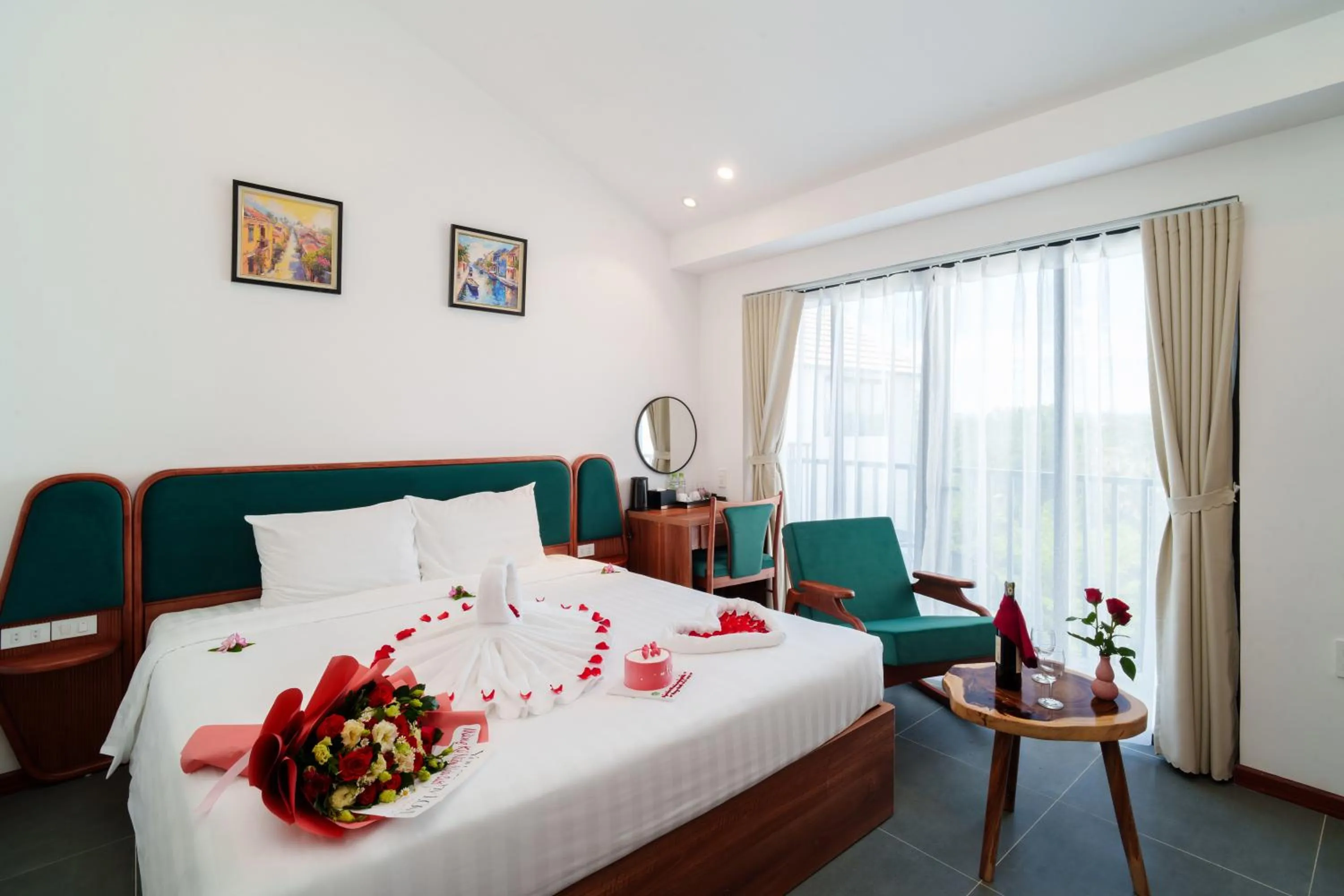 Bedroom, Bed in Serene Riverside Hotel Hoi An