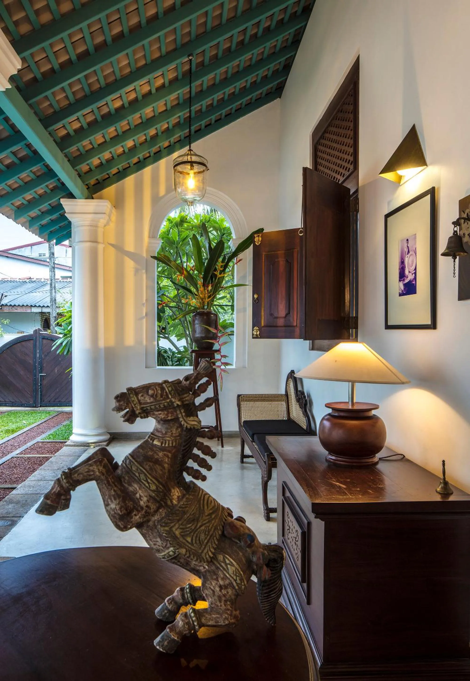 Decorative detail in Green Casa