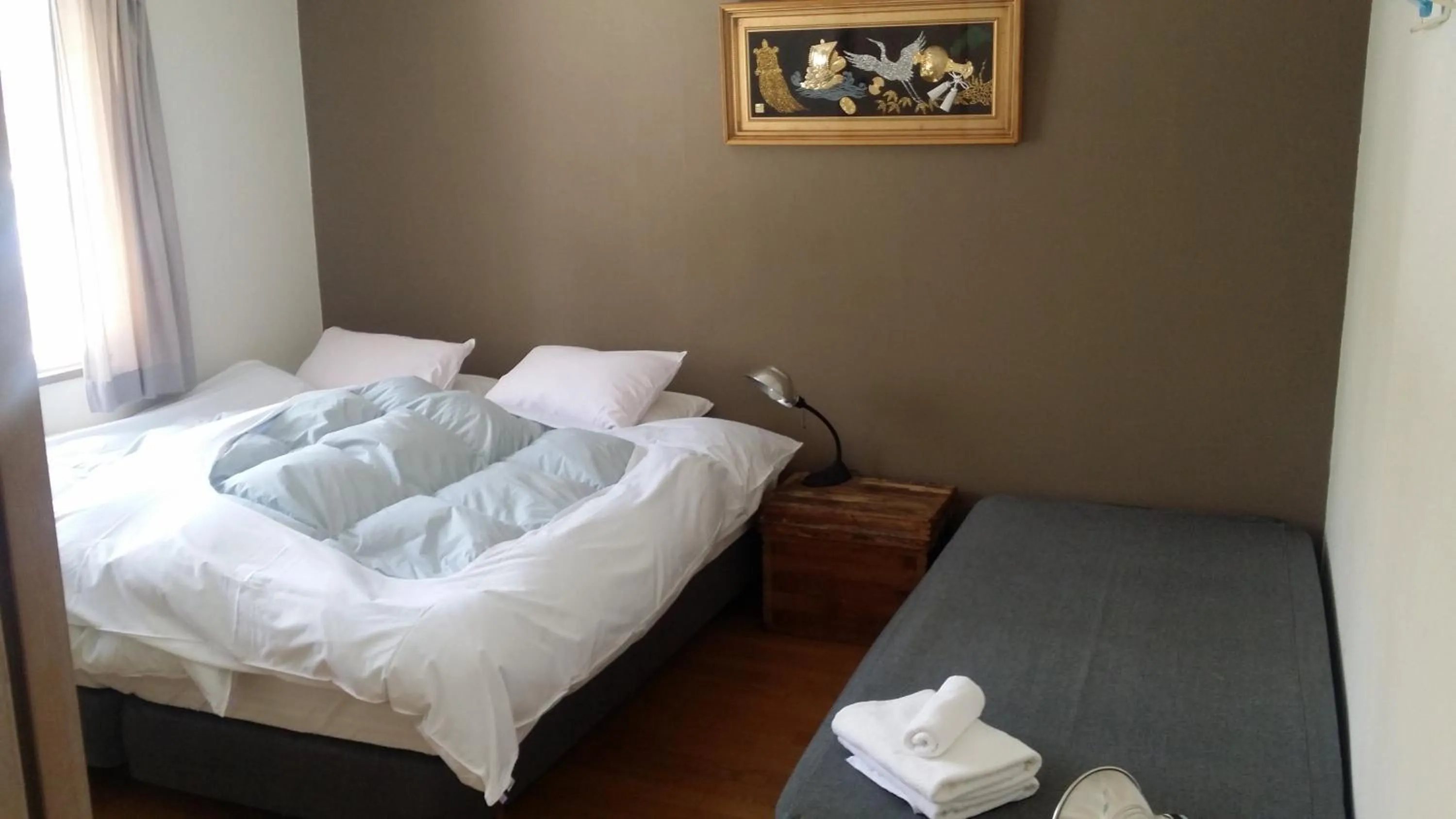 Bed in Hakuba Haven Lodge