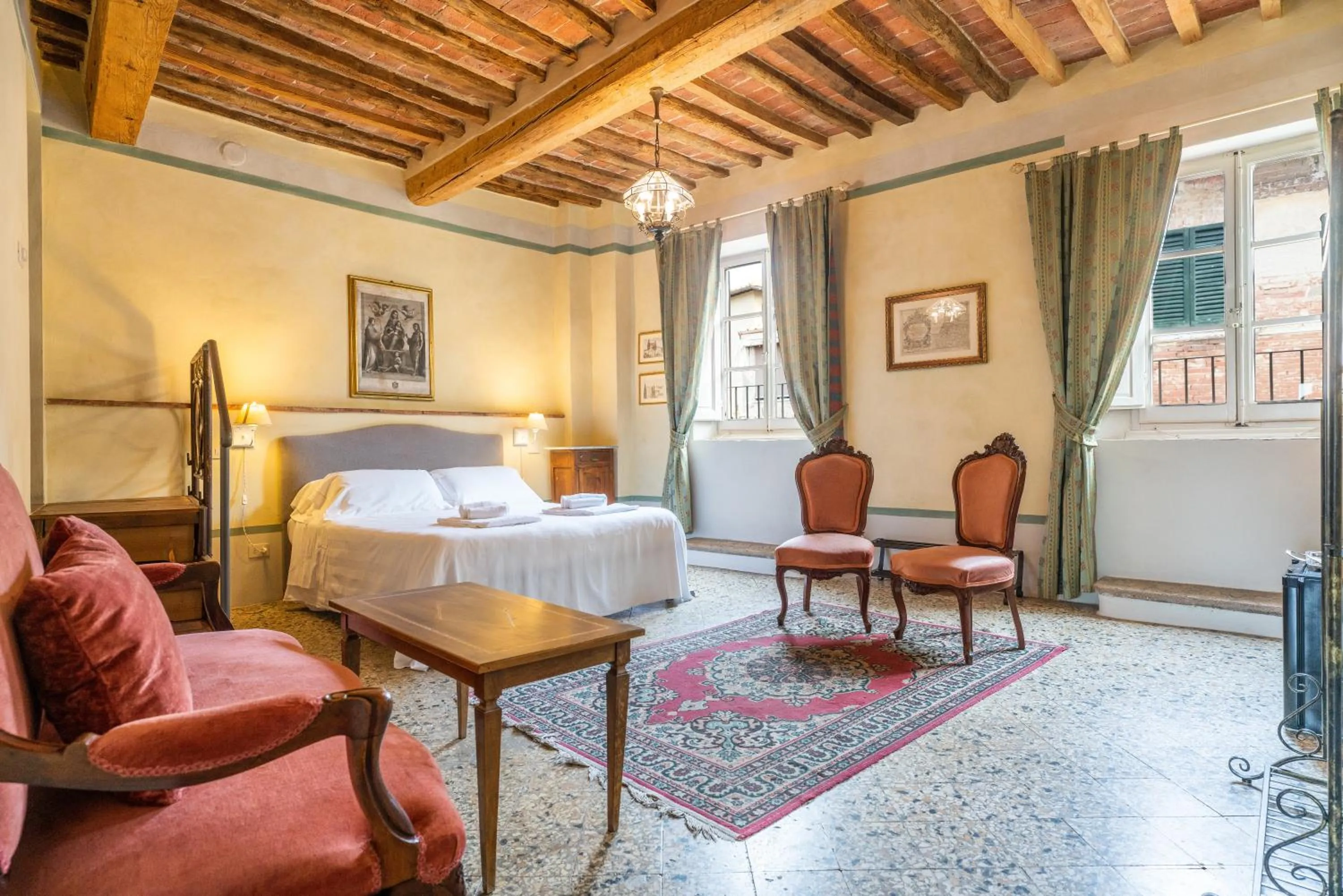 Living room, Bed in Palazzo Mosela Alla Porta