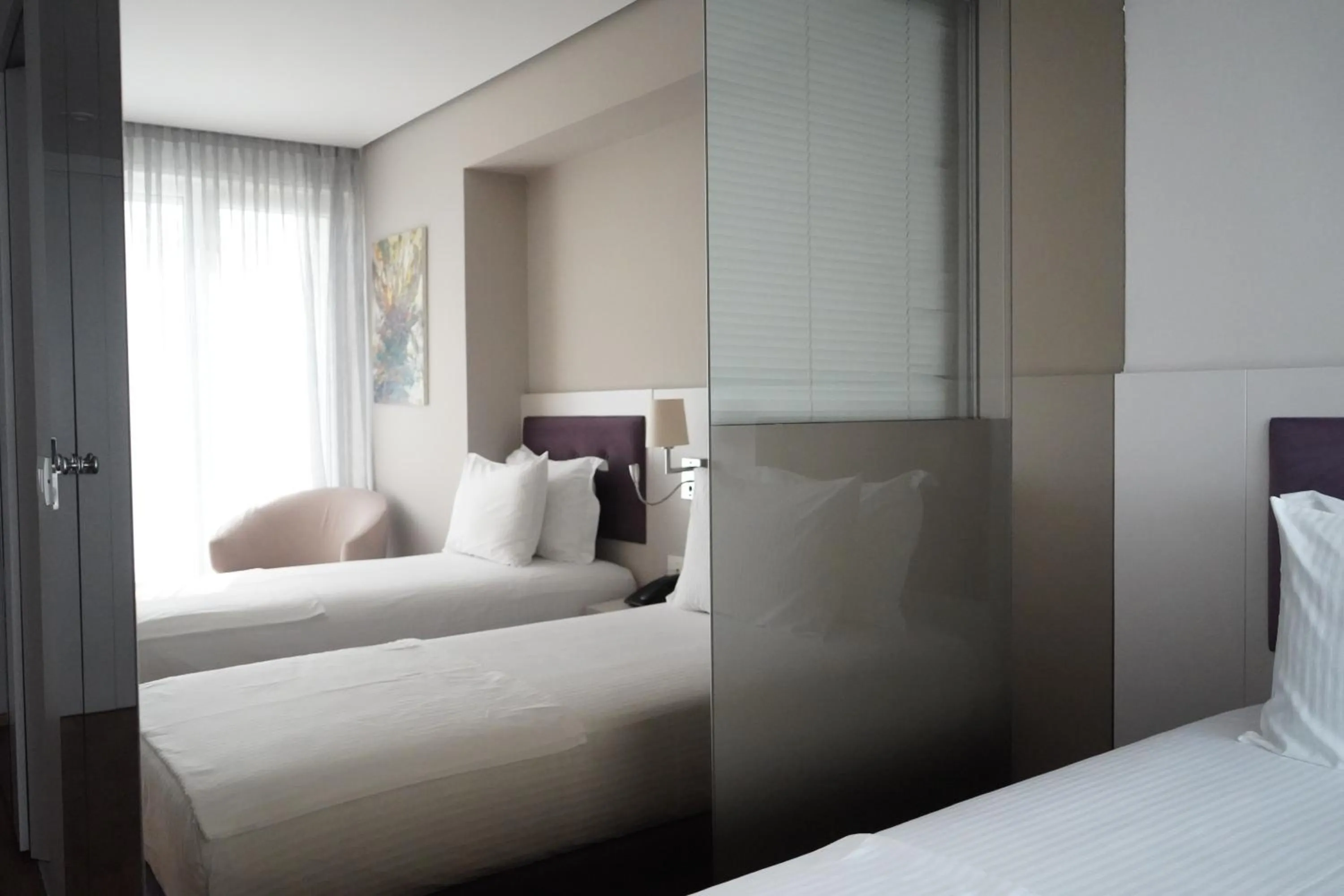 Bed in Bougainville Bay Hotel