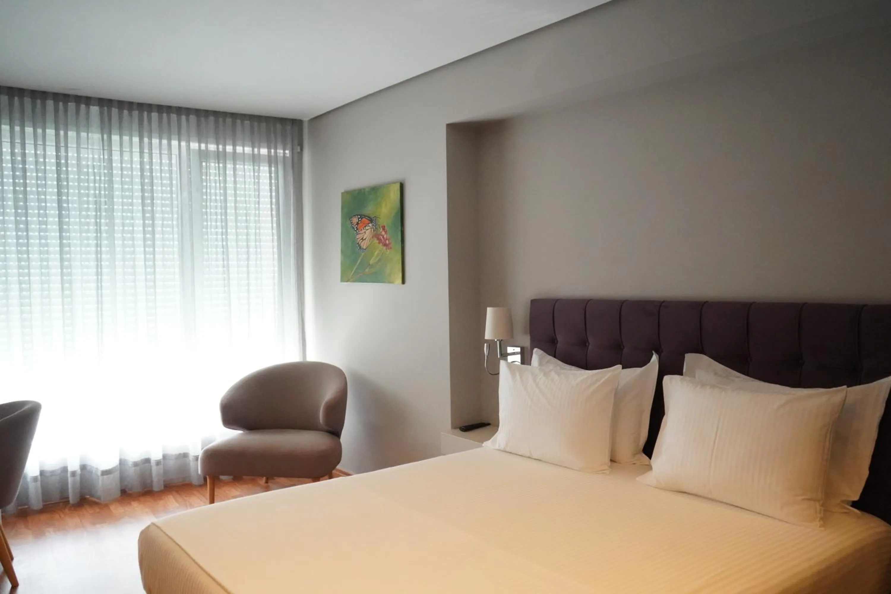 Bed in Bougainville Bay Hotel