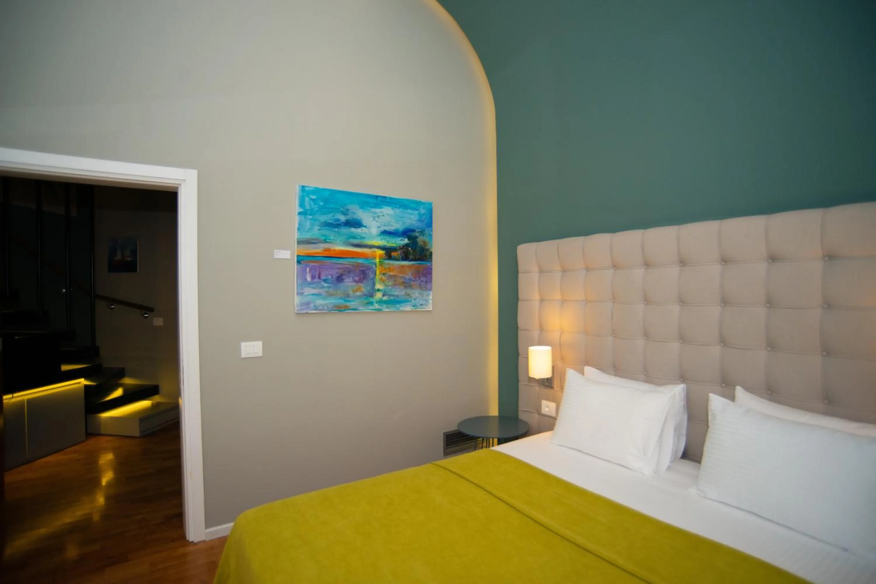 Bed in Bougainville Bay Hotel