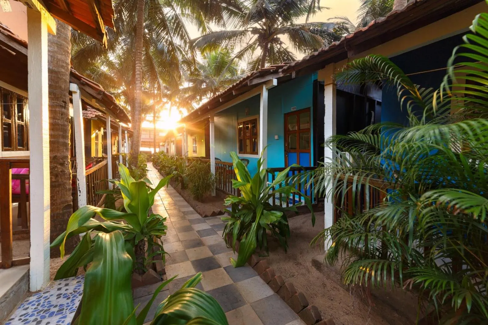 Property building in Om Shanti Beach Stay Patnem