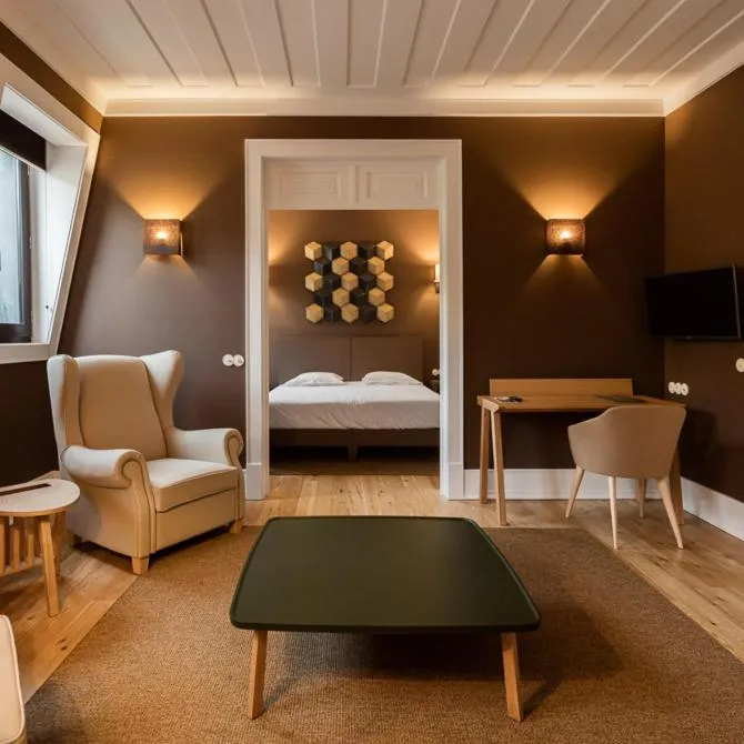 Bed in Longroiva Hotel Rural