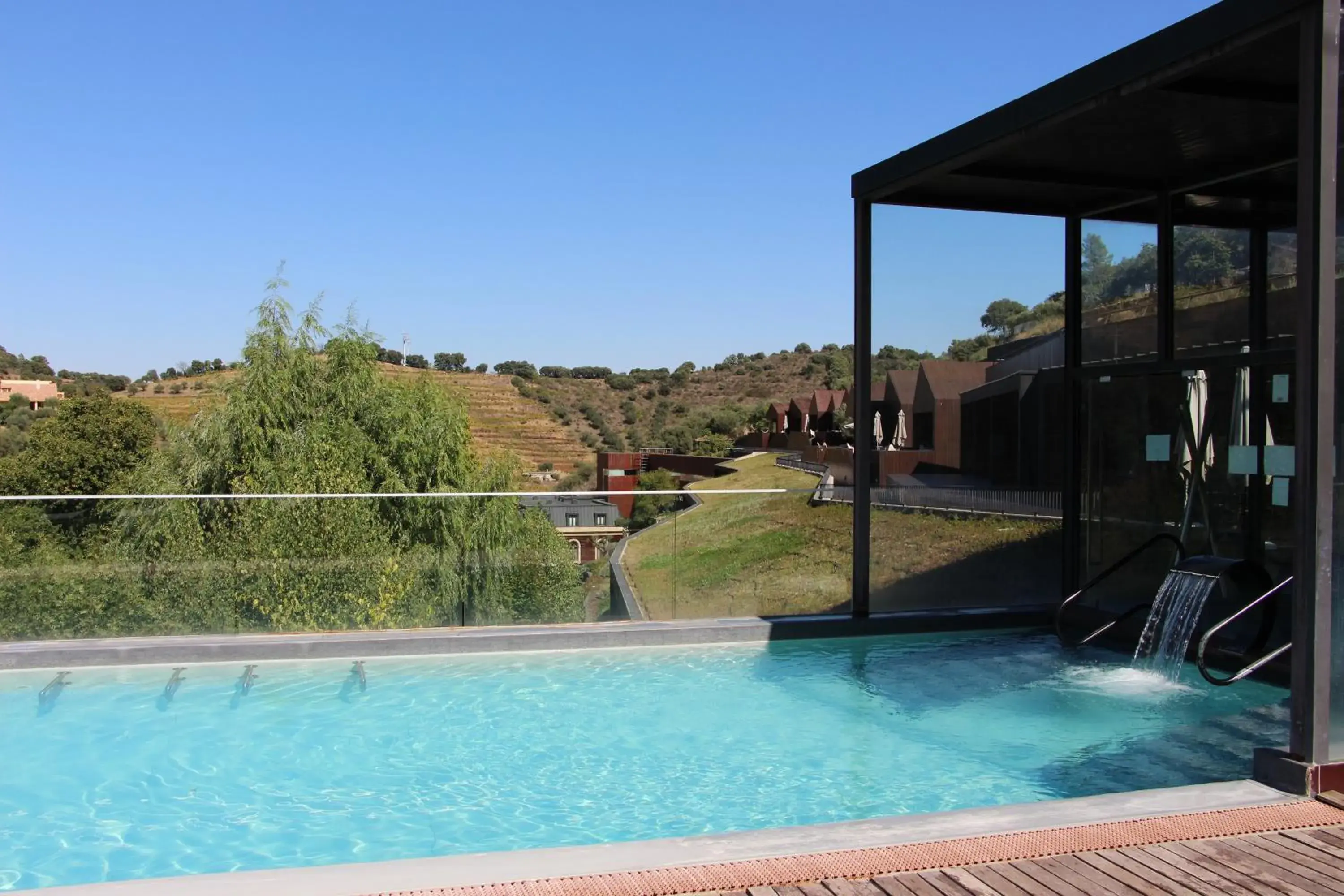 Pool view in Longroiva Hotel Rural Pool view in Longroiva Hotel Rural