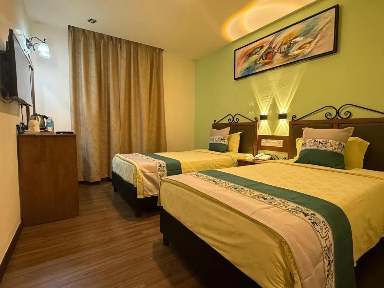 Bed in K Garden Hotel Sungai Petani