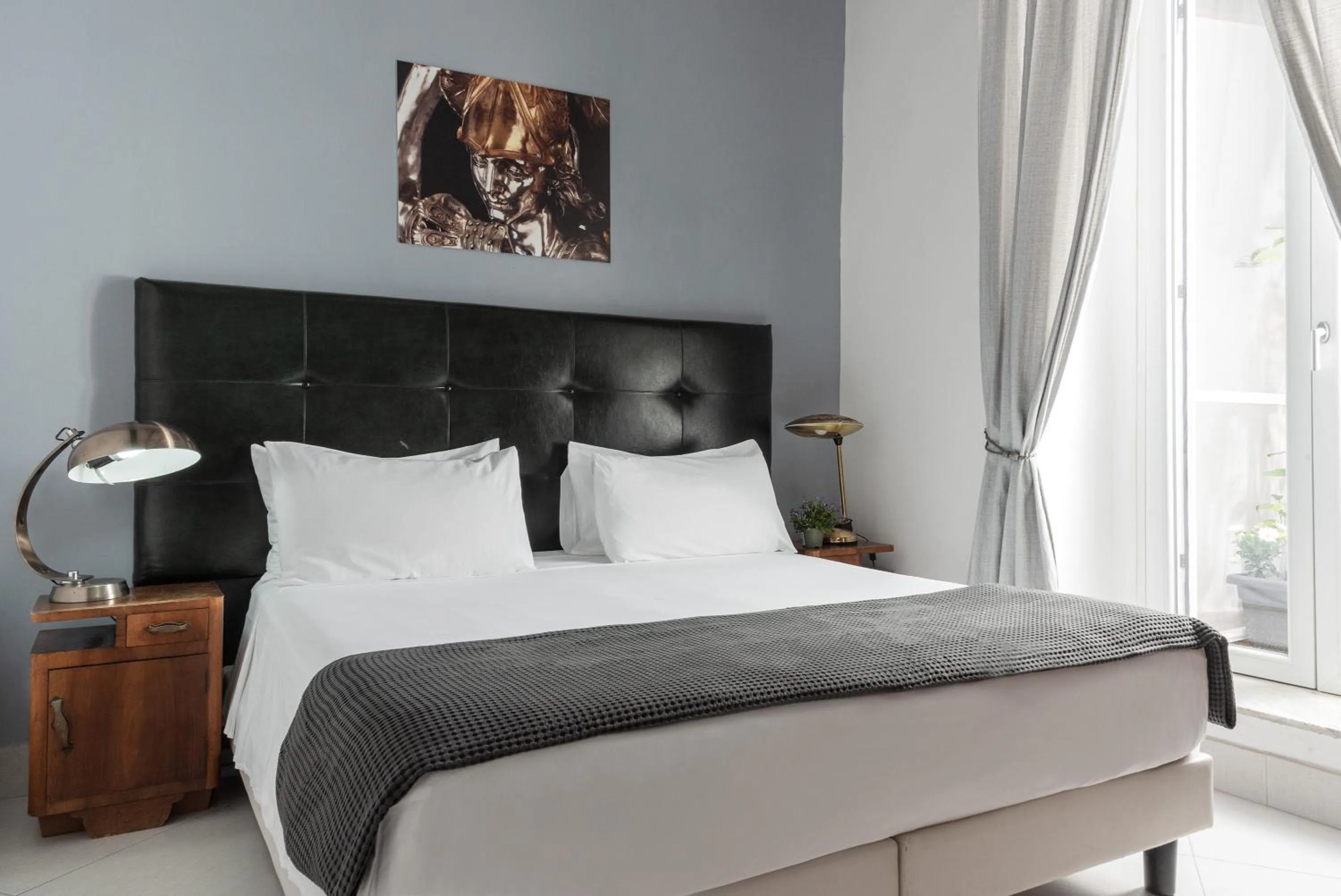 Bed in Petrucci Garden B&B