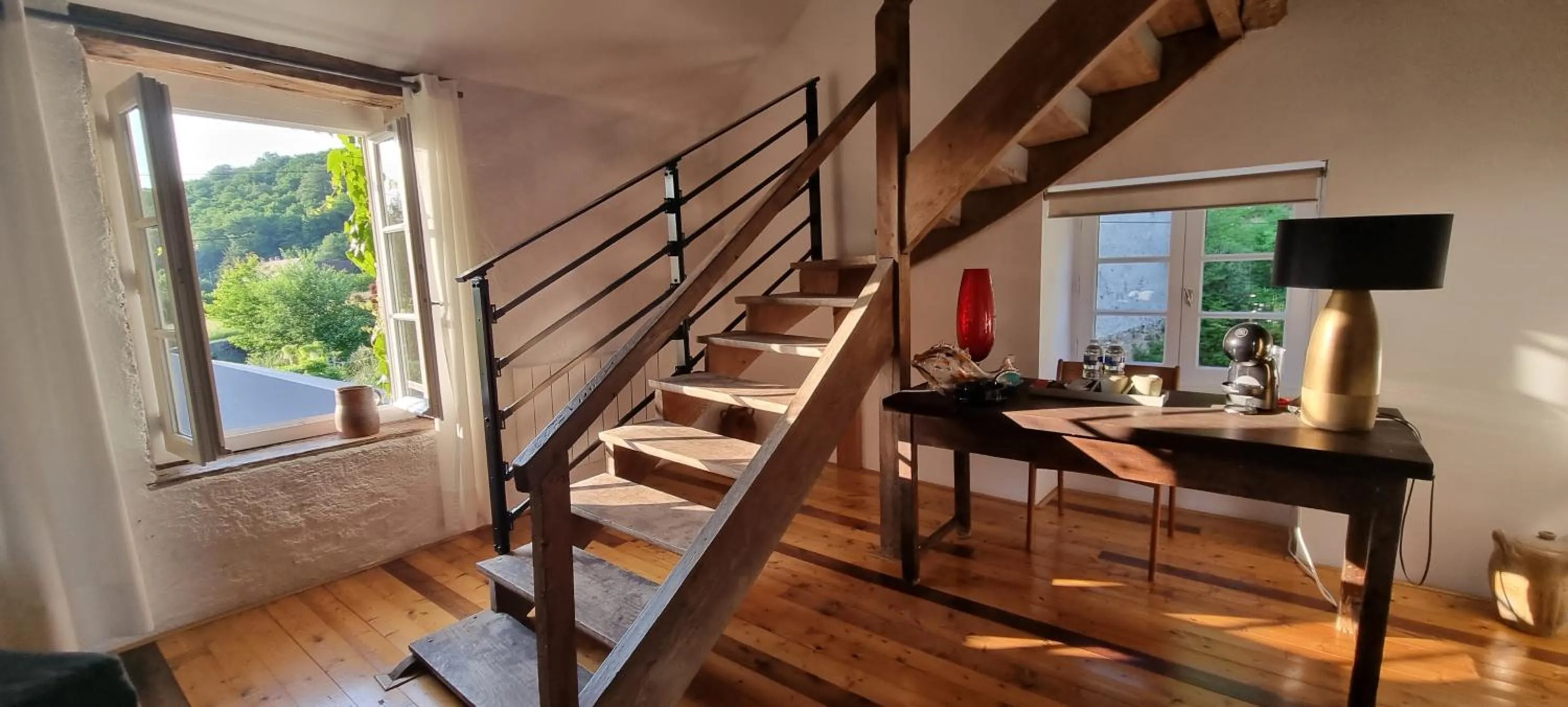 Seating area in Moulin Renaudiots - Escapade Luxe Refuge cosy & Bourgogne au coin du feu