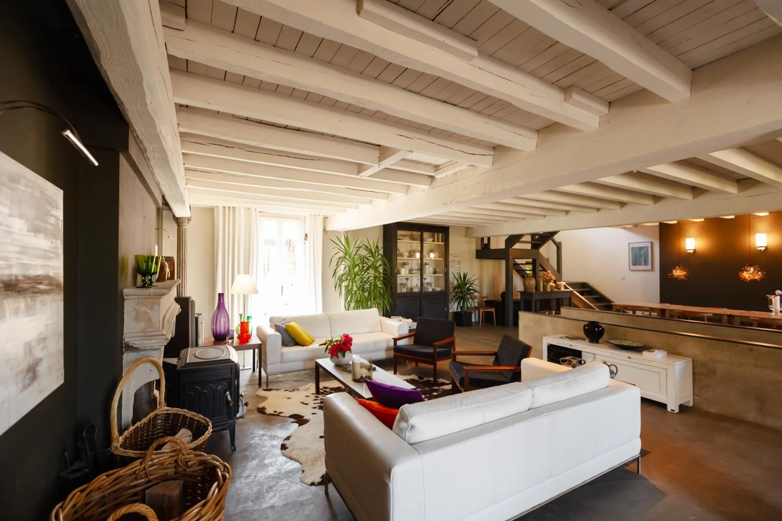 Seating area in Moulin Renaudiots - Escapade Luxe Refuge cosy & Bourgogne au coin du feu