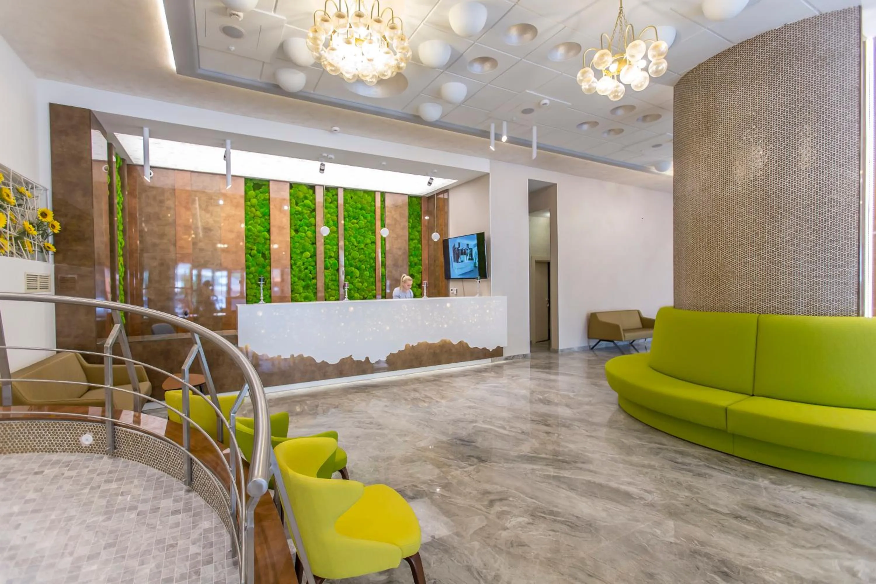 Lobby or reception in Hotel Olanesti & Spa Medical