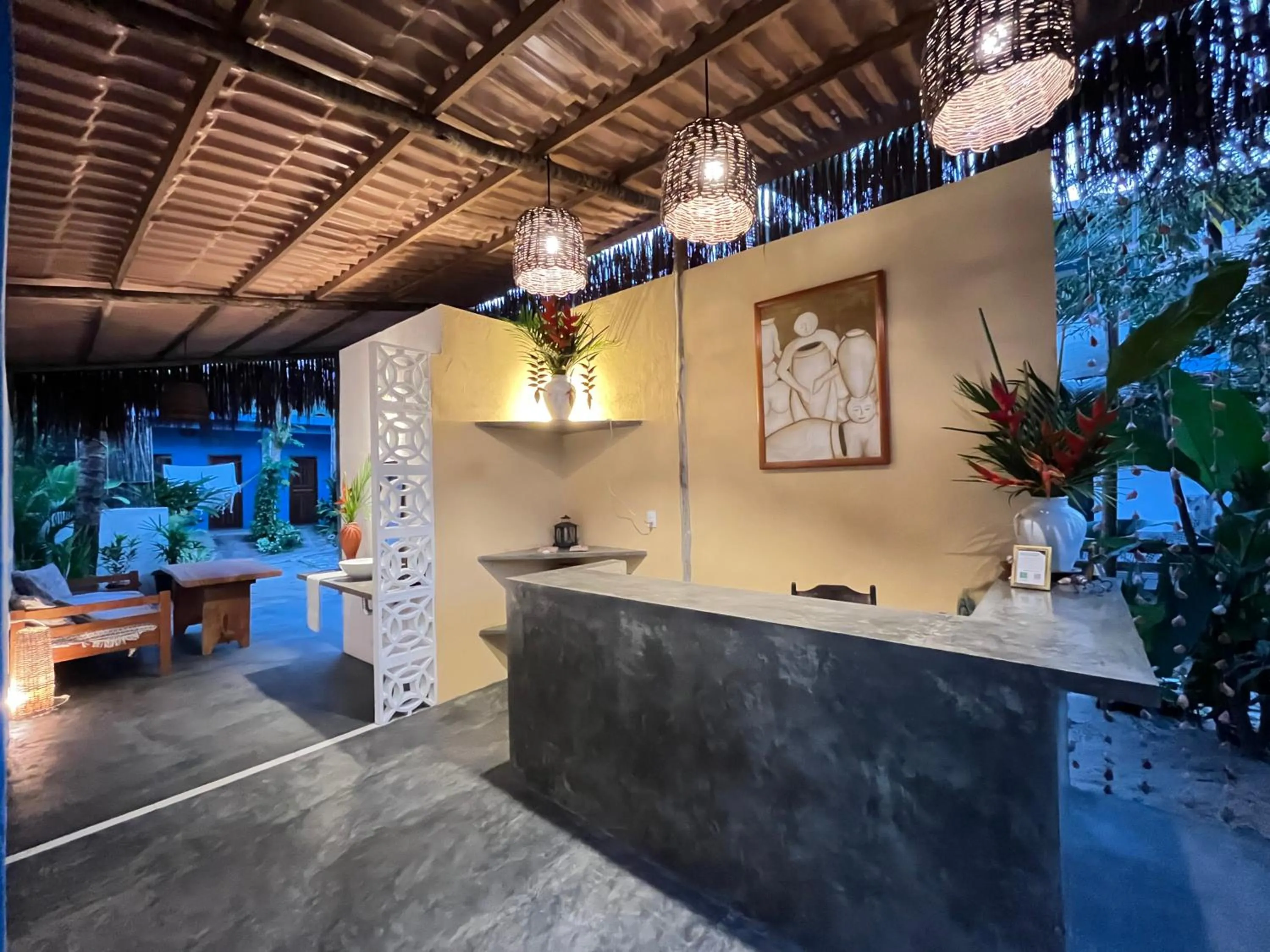 Living room in Pousada Nascente do Sol